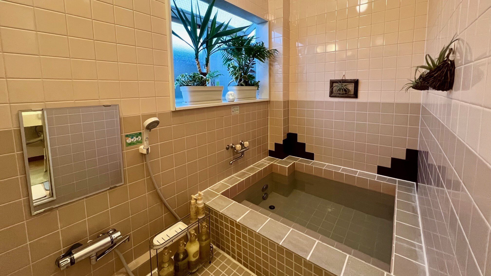 Private bath capacity: 1 to 3 people