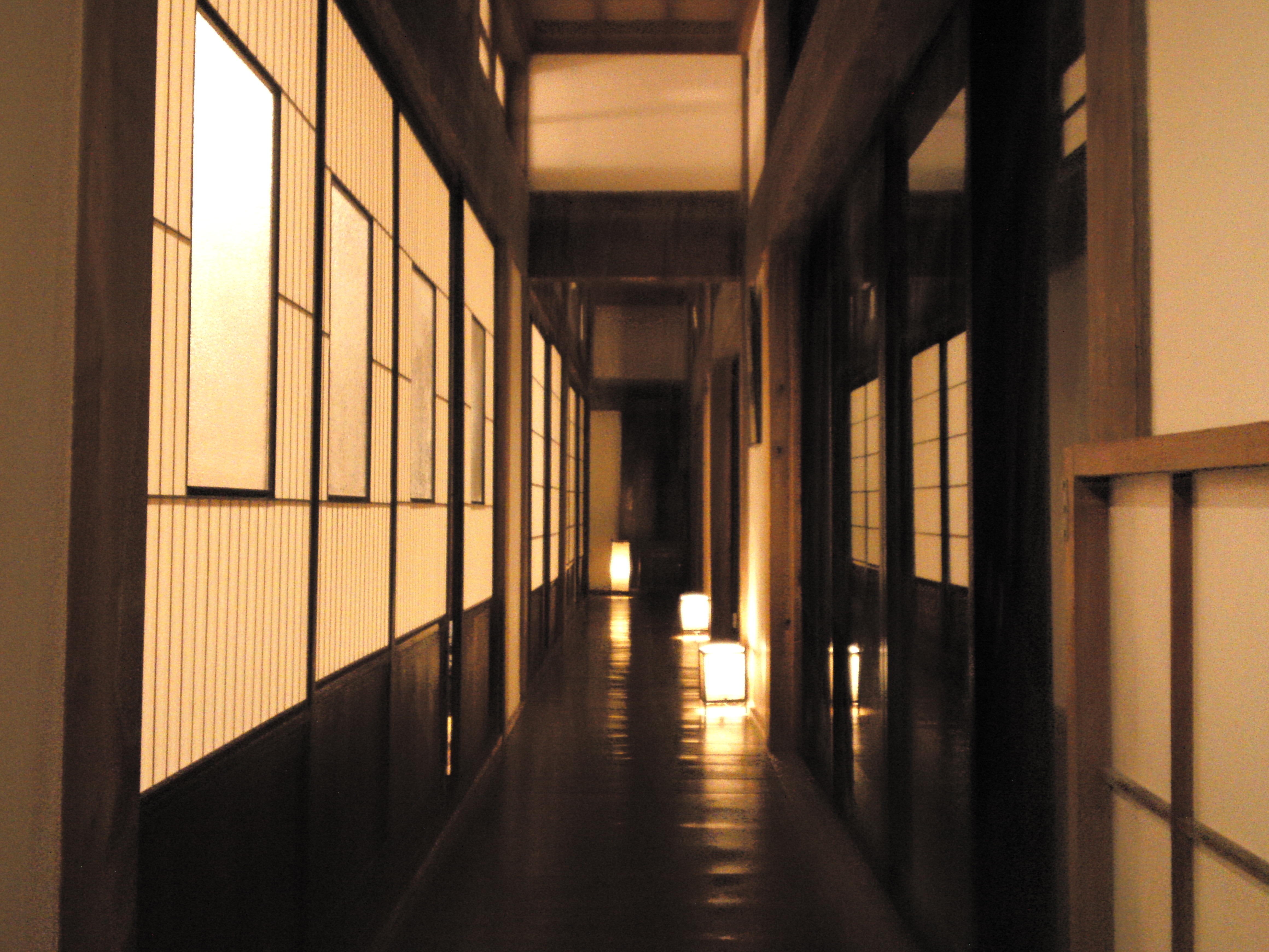 The interior retains the charm of an old Japanese house.