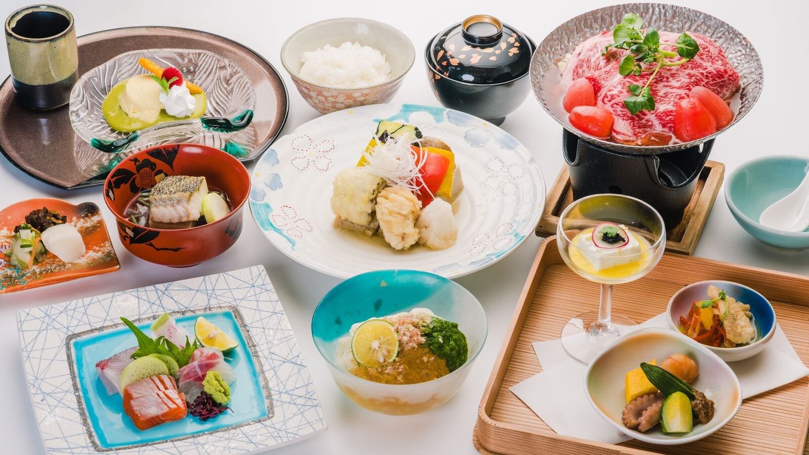 [Summer] Enjoy Shimane Wagyu beef and seafood from San'in ☆ Summer creative kaiseki plan
