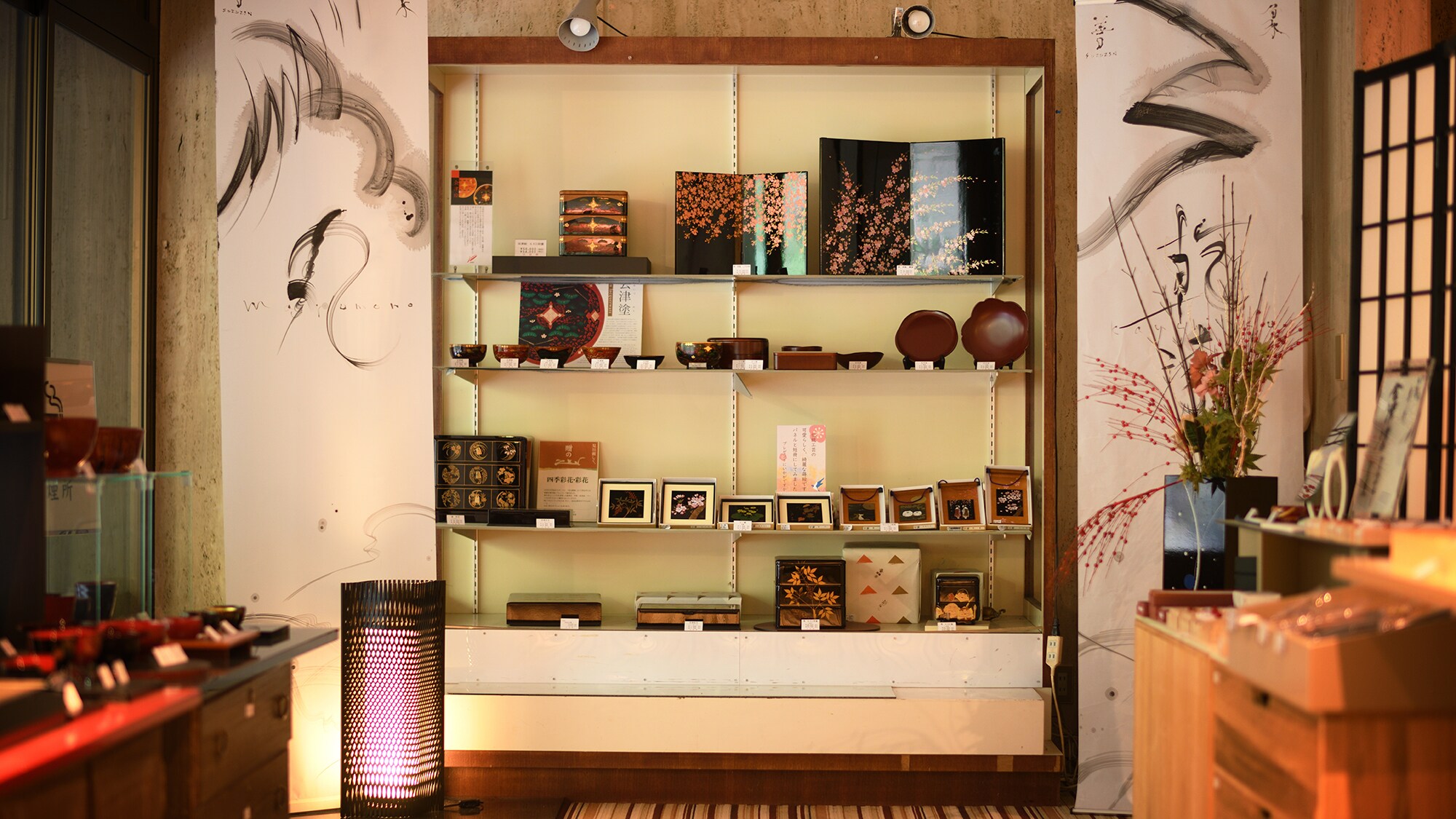 ■會津漆器畫廊■會津漆器是擁有400多年歷史的傳統工藝。展覽期間也將舉辦銷售活動。