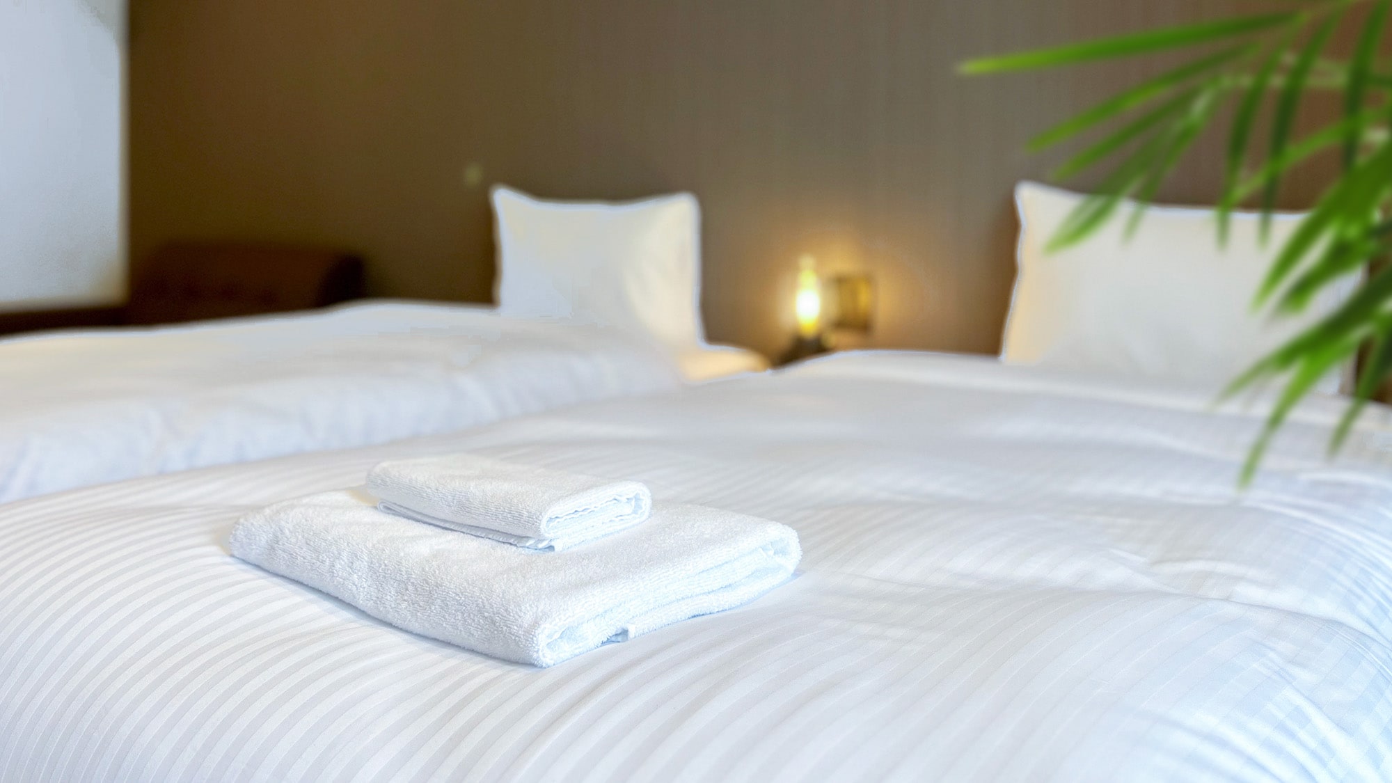 [Twin Room] Enjoy a comfortable sleep on a fluffy bed