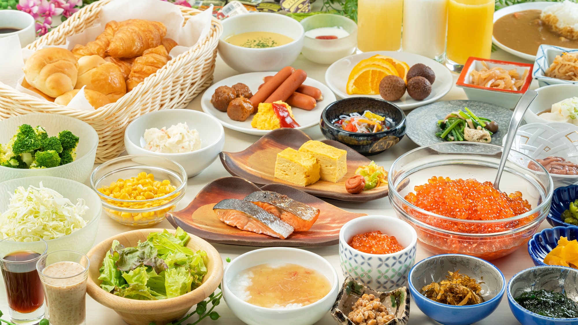 <Breakfast Buffet> 日式/西式美食，“提供美味的早晨”適合任何早晨風格♪