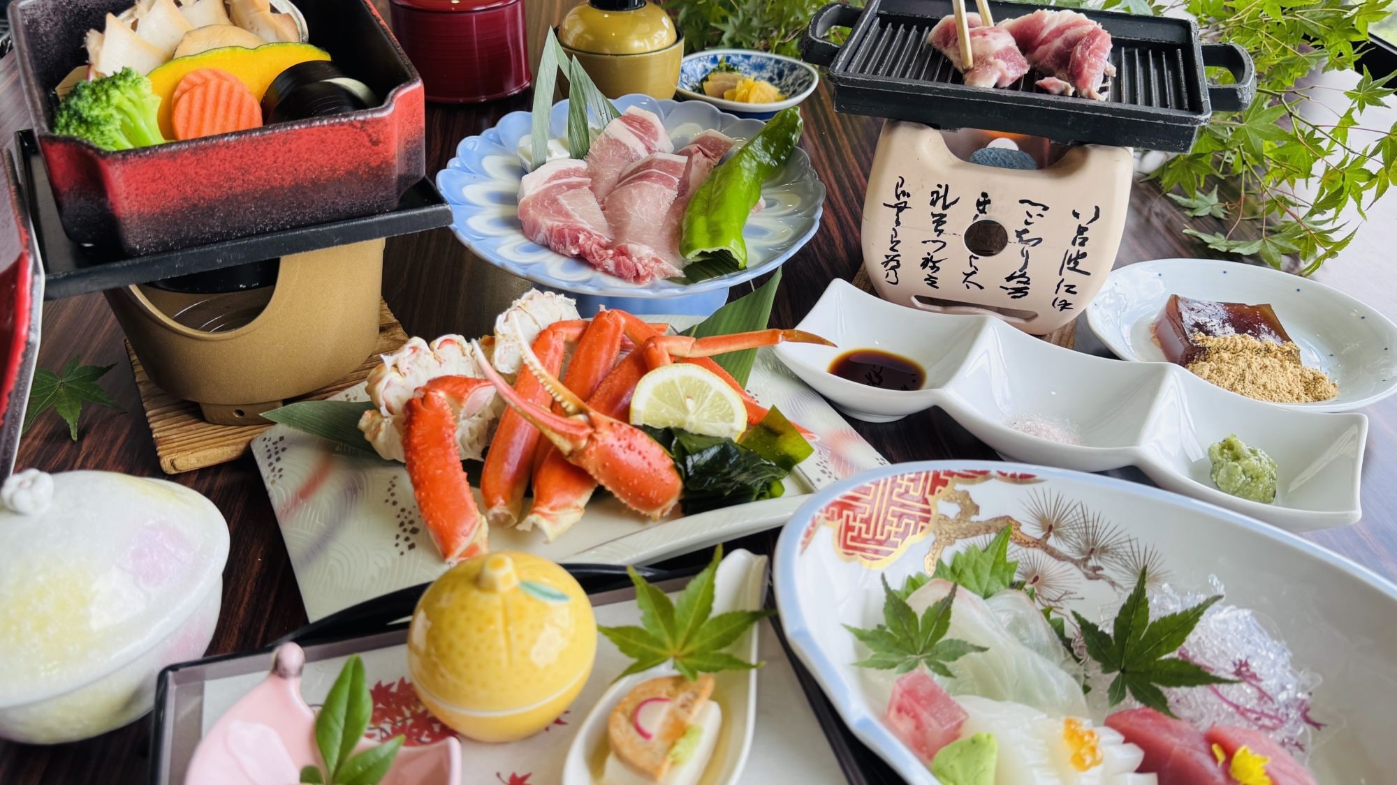 三大味覚会席一例