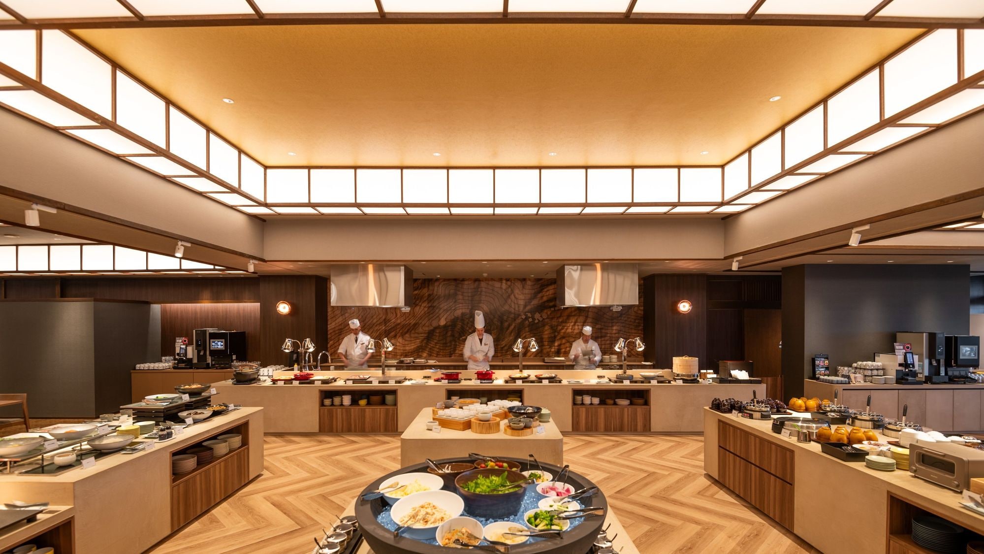 An open and airy restaurant