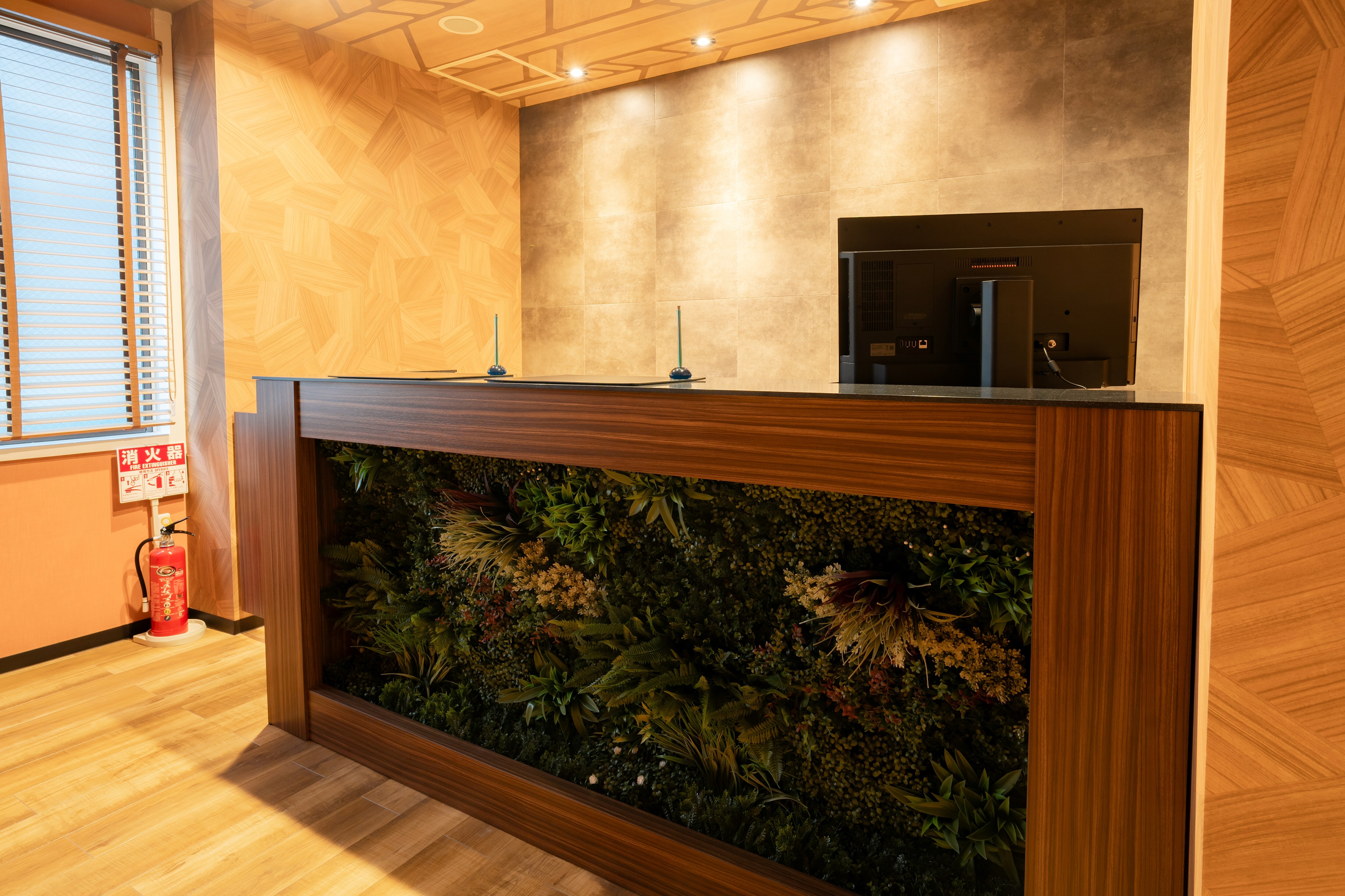 New building: Reception: The 24-hour staffed front desk is located on the first floor of the new building. Luggage storage available.