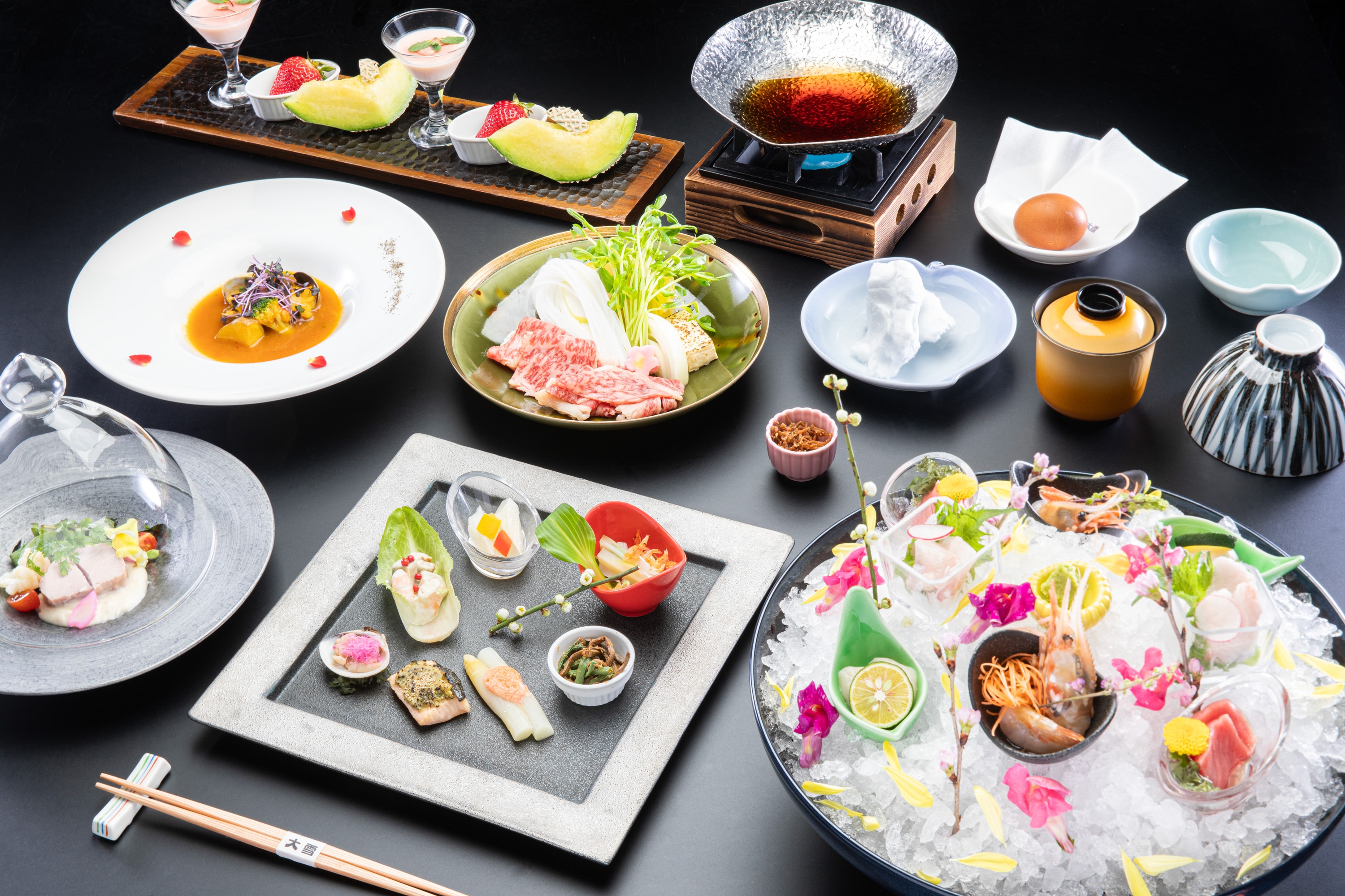 An example of Japanese creative cuisine "Yamahana"