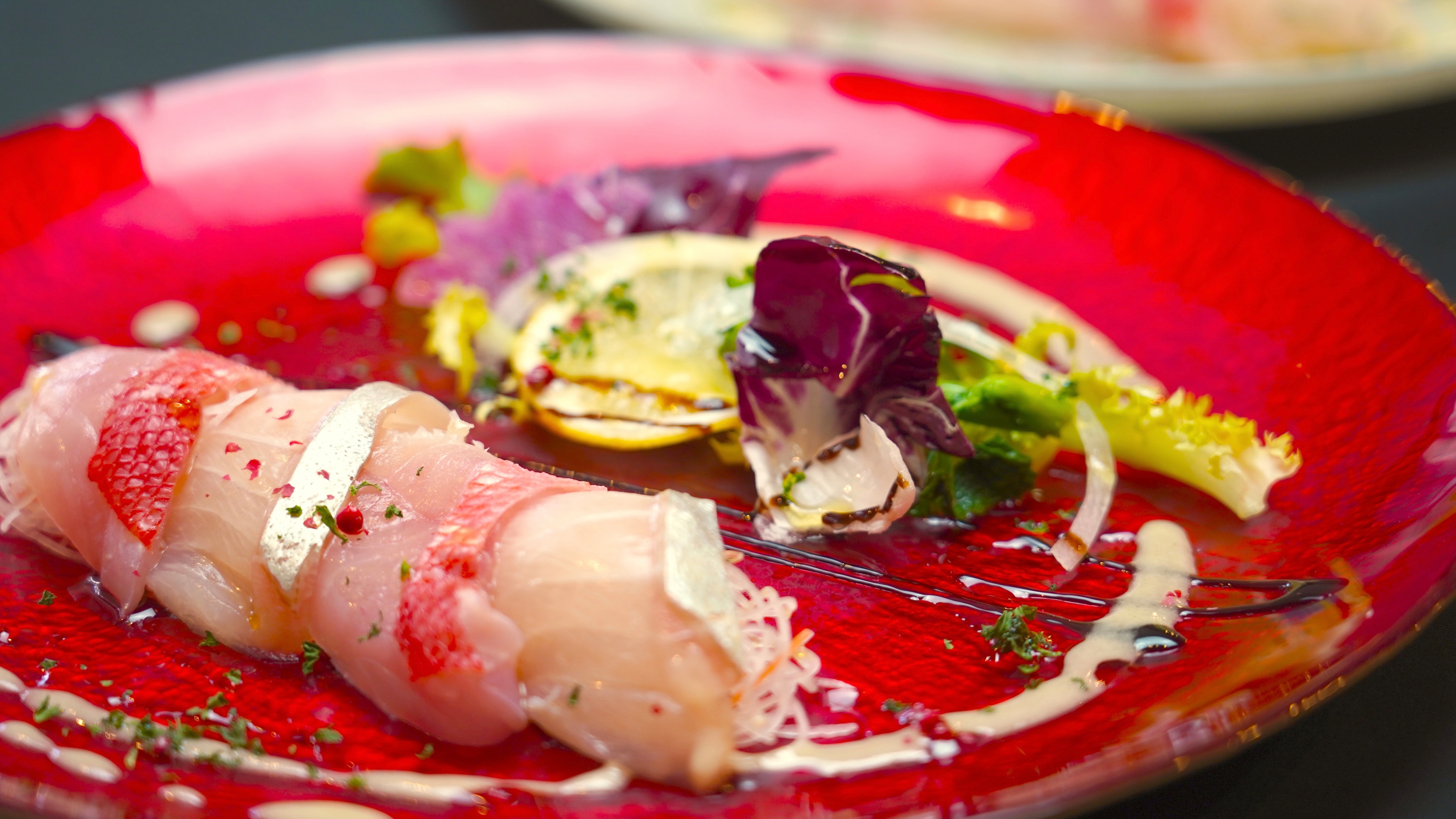 [Western meal plan] Local fish carpaccio