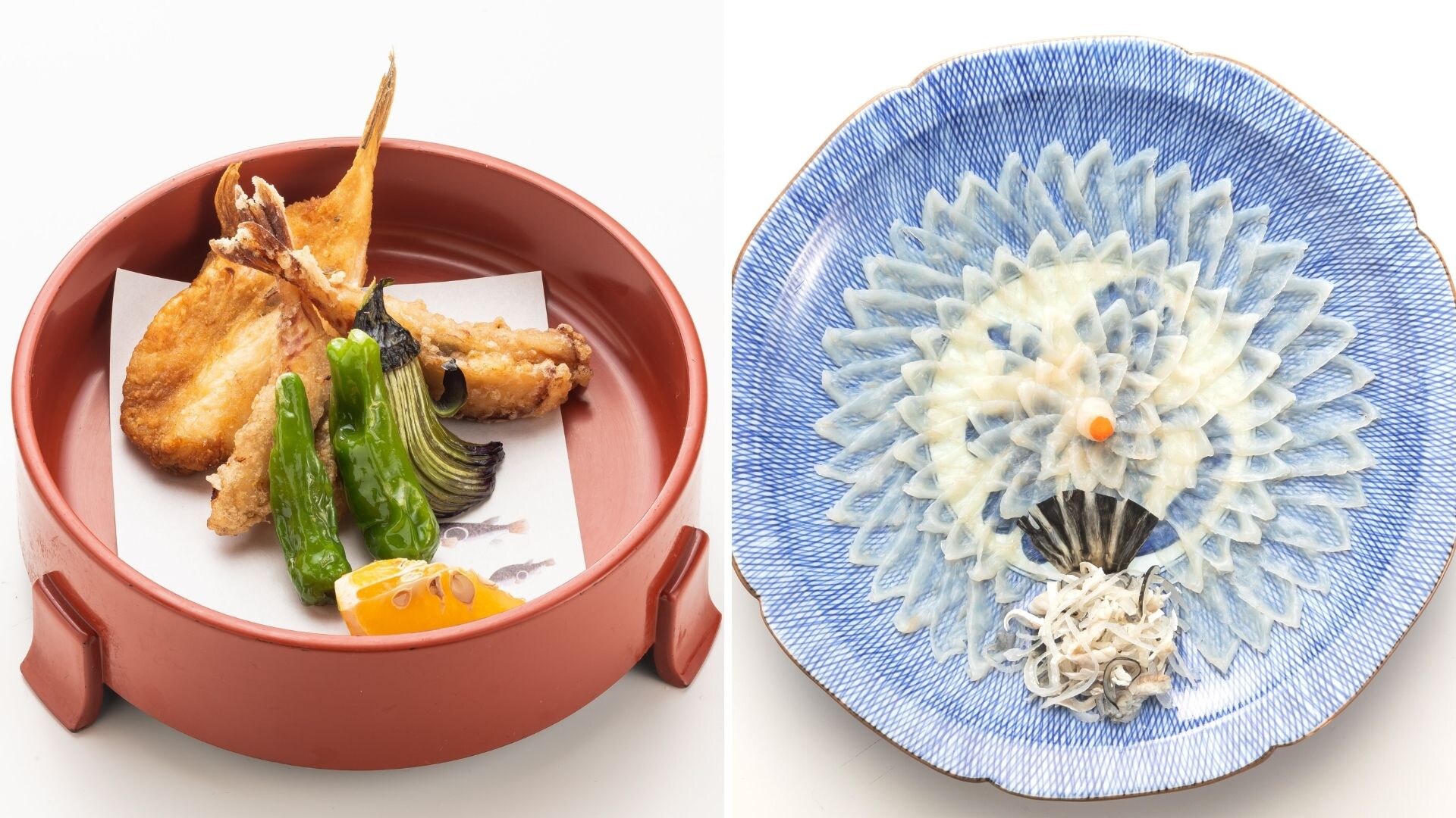 <<油炸食品>>油炸河豚&<<中号河豚刺身>>