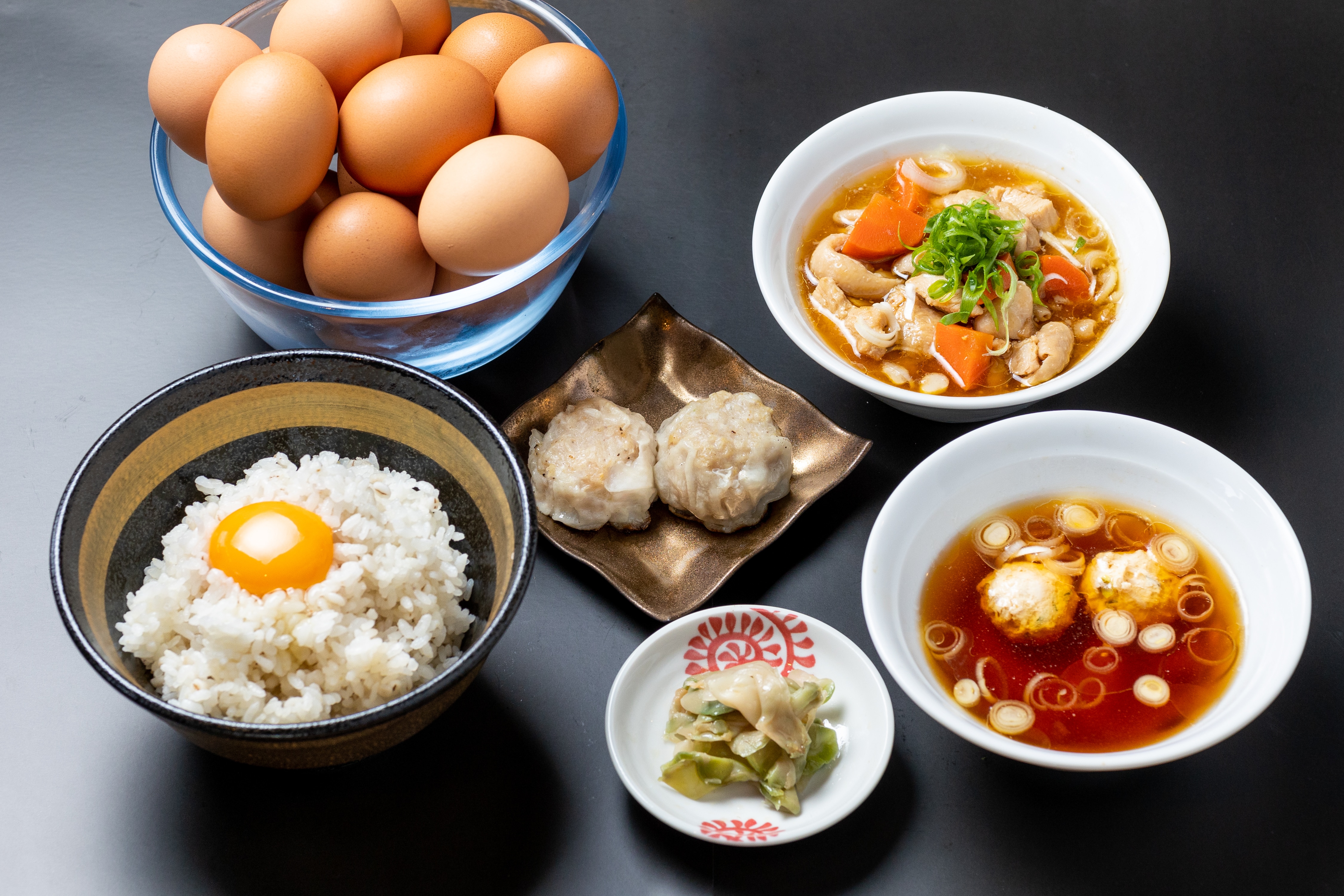 早餐：奧久慈蛋飯套裝行程（僅限週六、週日及假日供應） ※配菜可能有變化