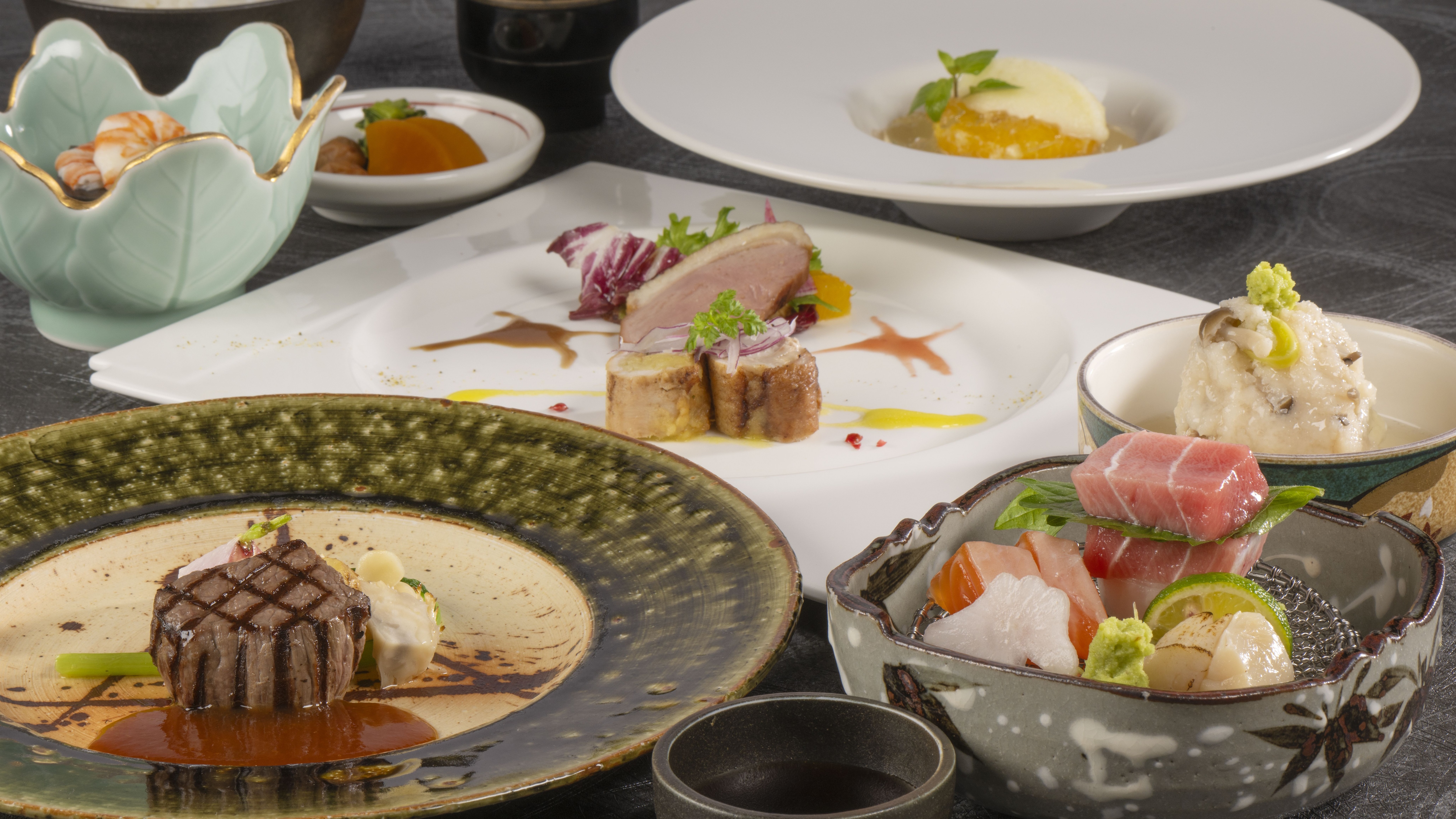 * [Japanese-Western fusion course] Enju (food images will vary depending on the season)