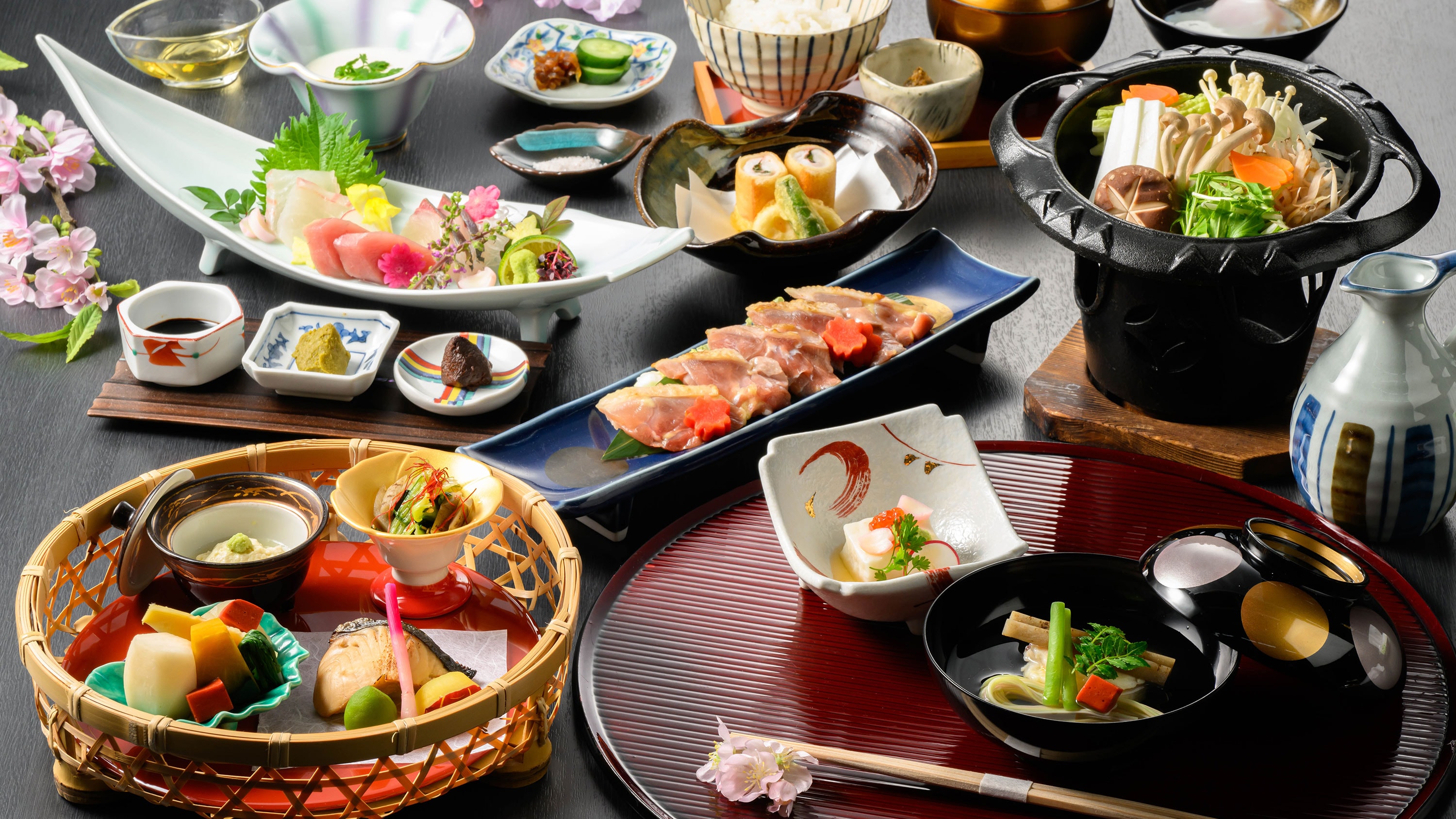 [Yamato Kaiseki Course ~Colors of the Ancient Capital~] A course where you can enjoy Nara specialties such as Nara pickles and Yamato chicken