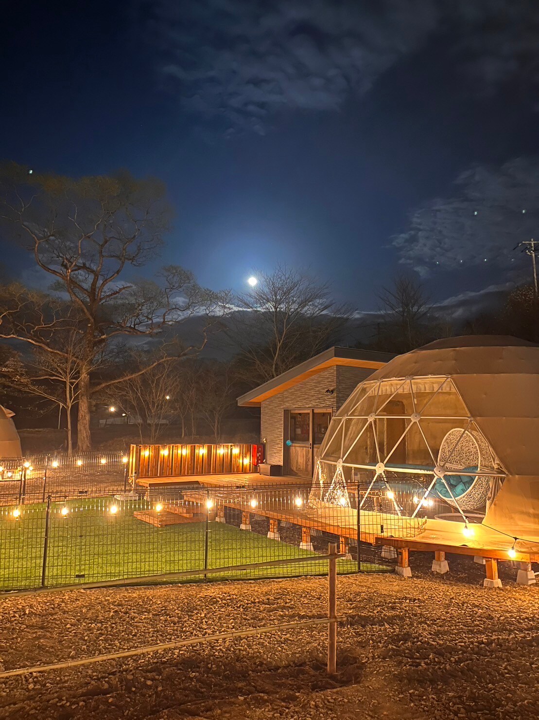 DOGlamping night view