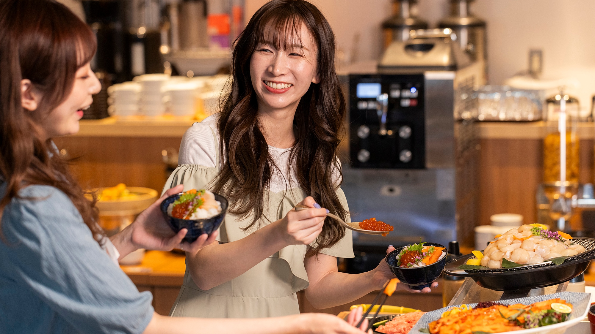 【自助早餐】自助海鮮蓋飯，隨心所欲。