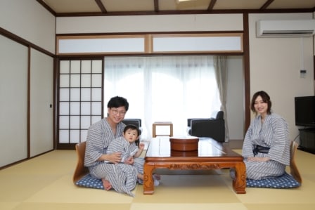 大部分的房間都是日式風格。房間大小為 12.5 至 15 個榻榻米。