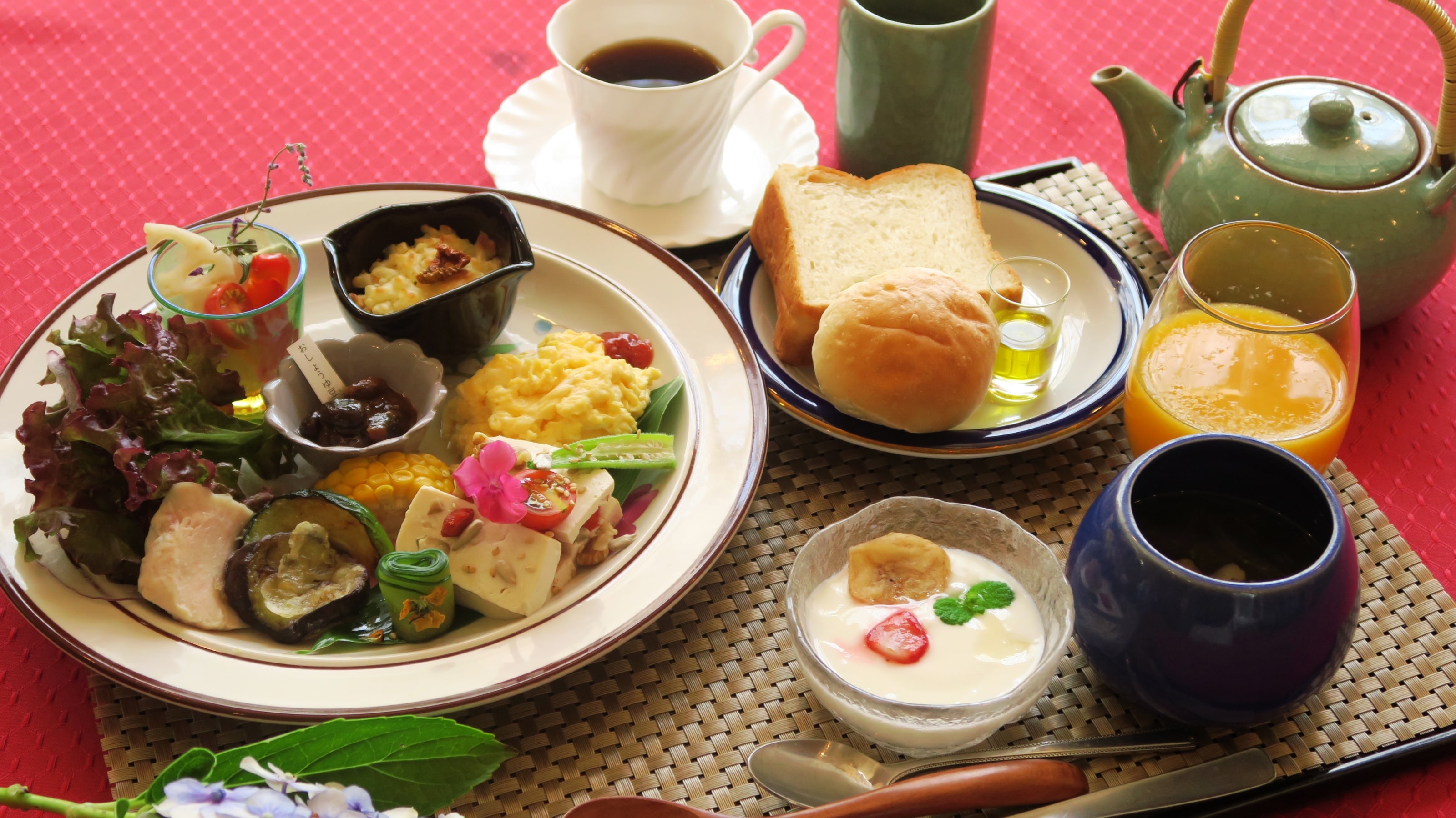 ● [Breakfast] Breakfast set B made with Garden Azumino's proud Shinshu ingredients
