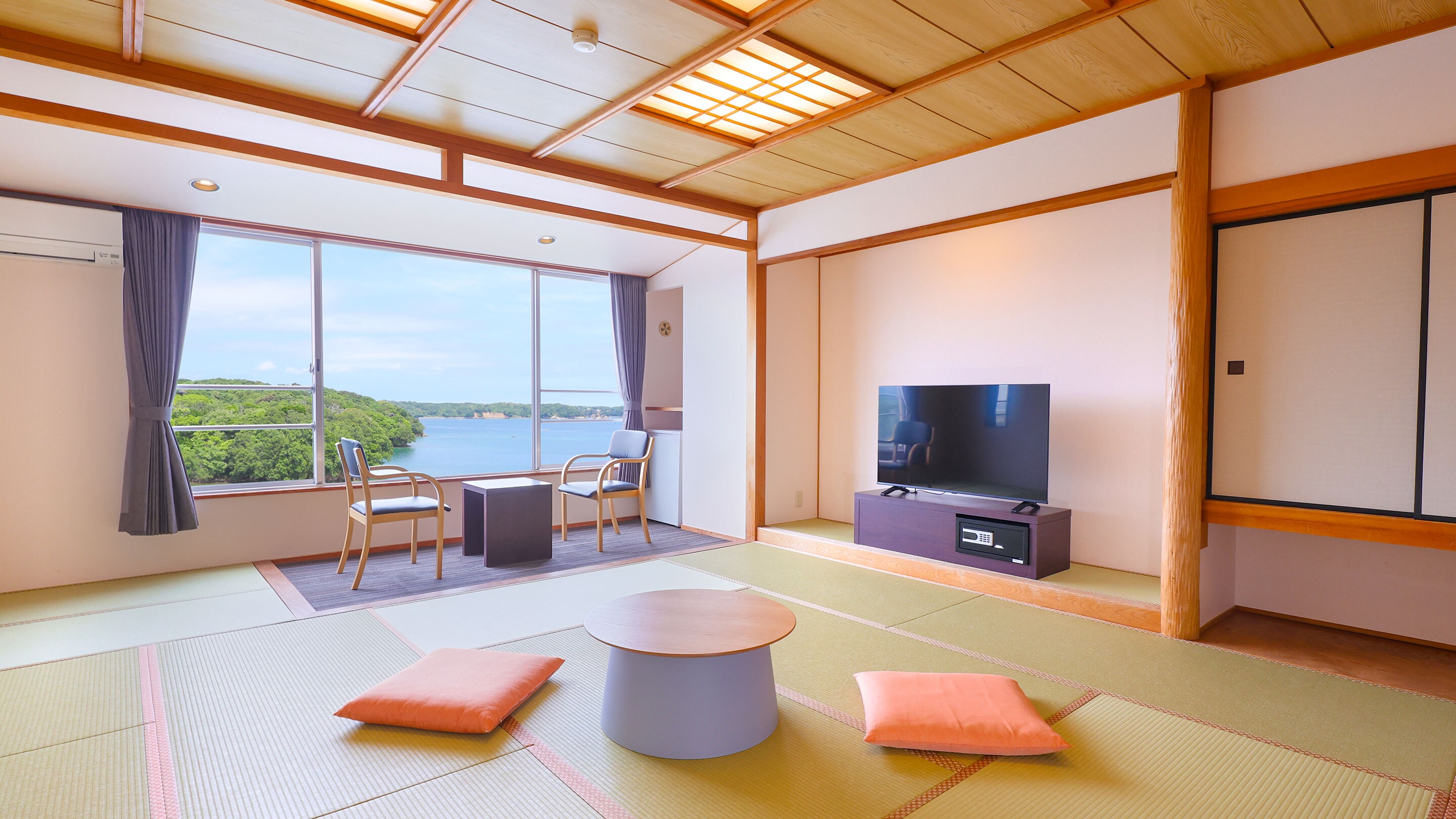 [Không hút thuốc] Phòng tiêu chuẩn kiểu Nhật có 12 bồn tắm trong nhà trải chiếu tatami (phía biển) *Hình ảnh