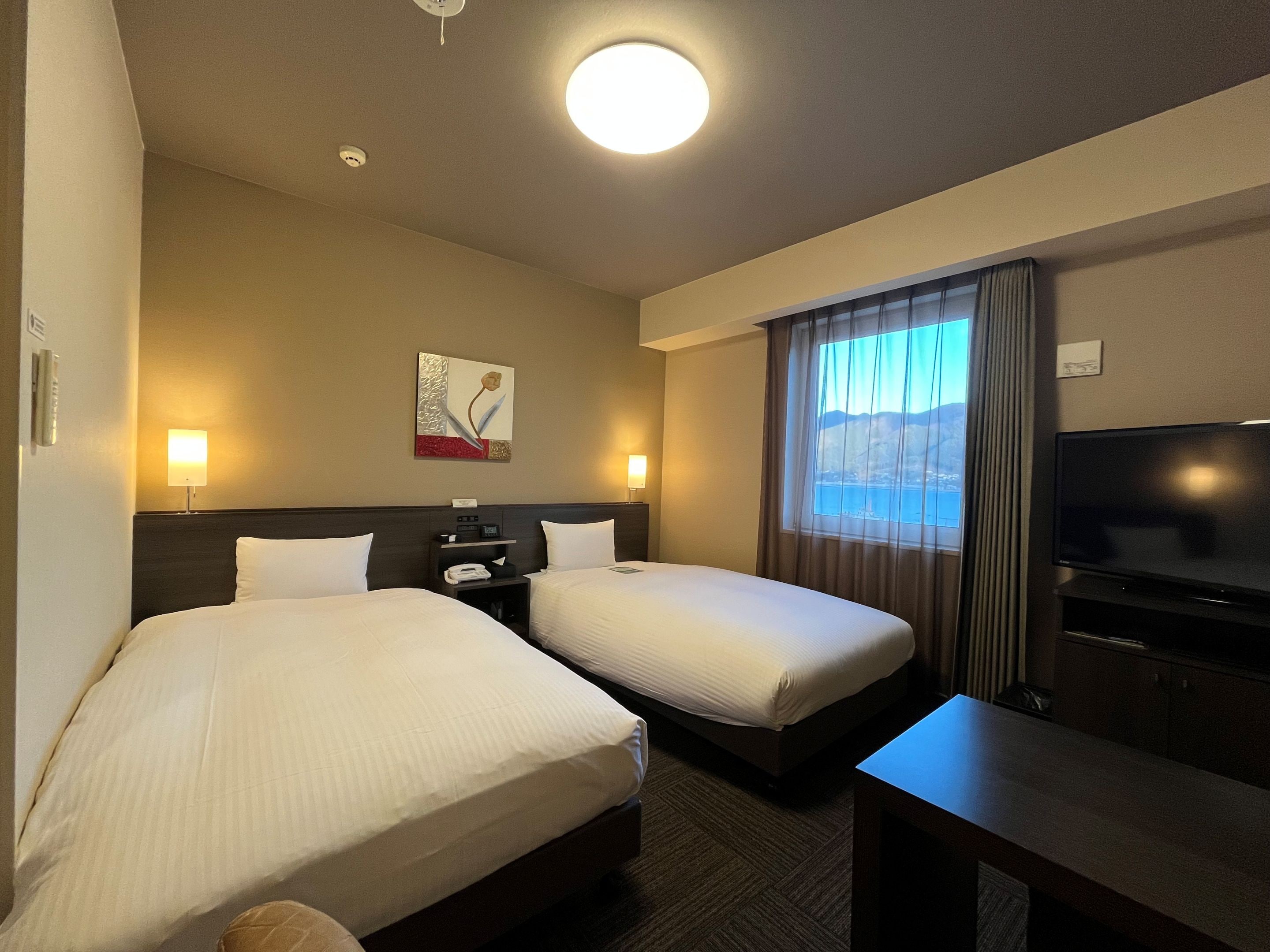 双床间 [18.24㎡] 床尺寸 110 x 200 (cm)