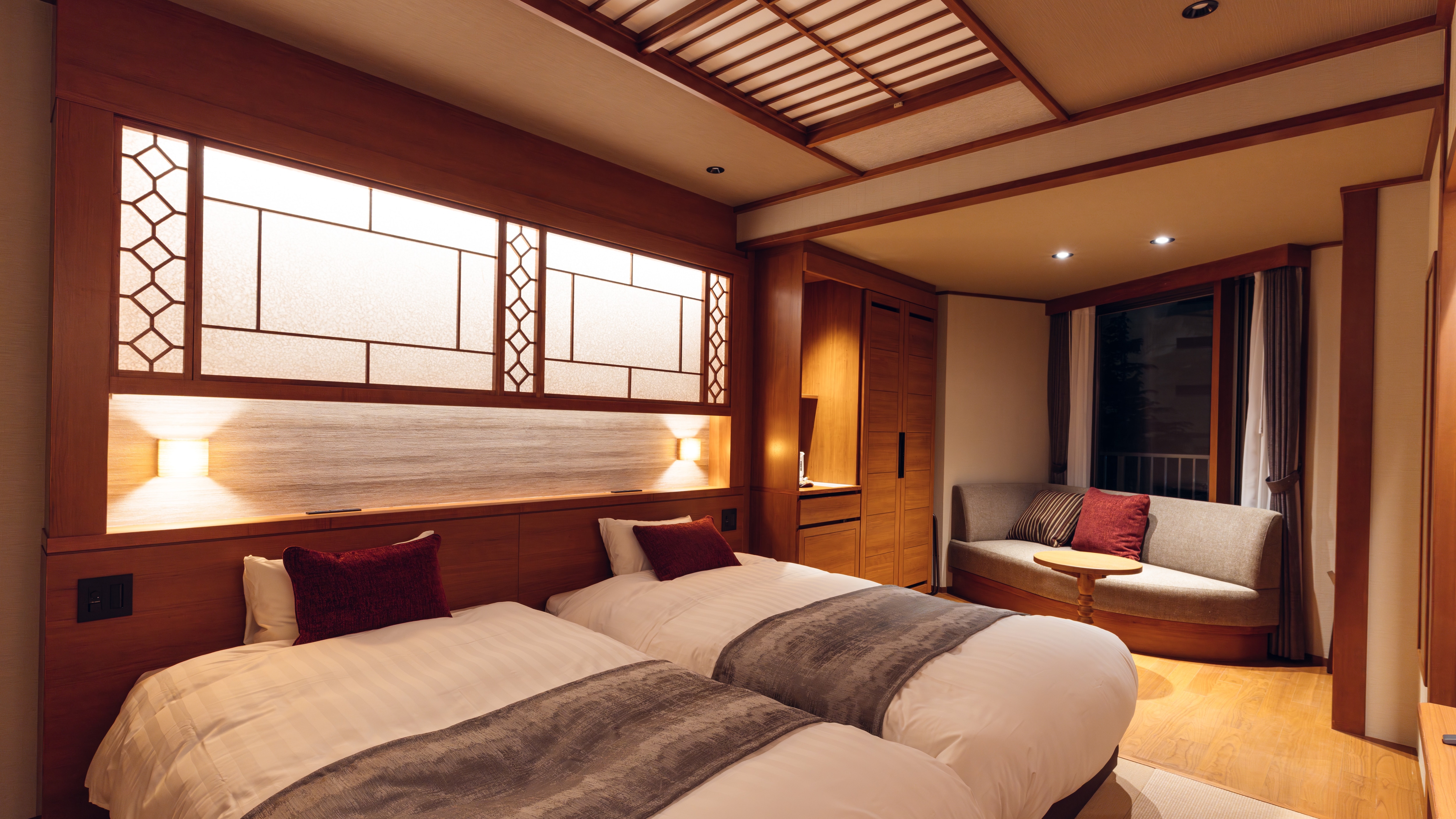 Modern Japanese style twin room