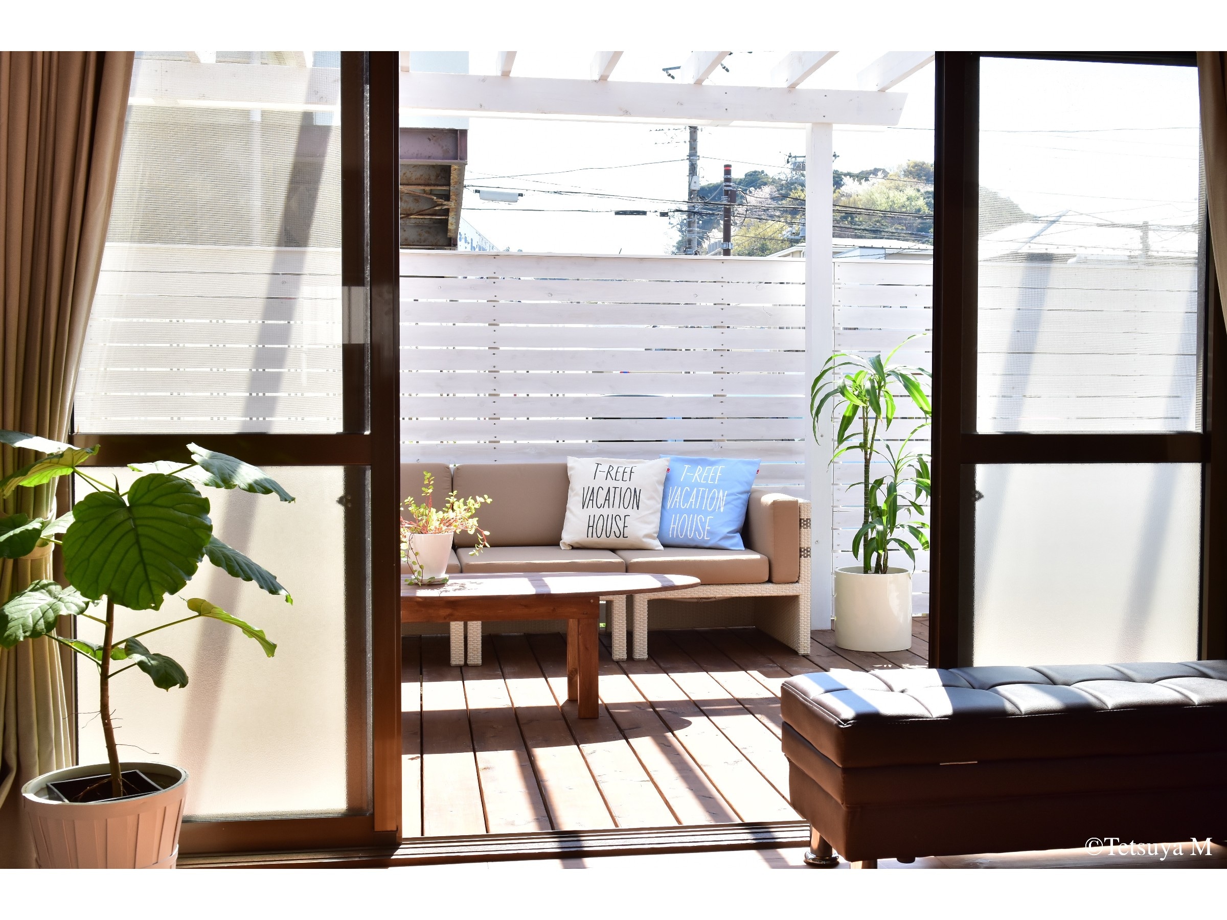 Terrace seen from the room