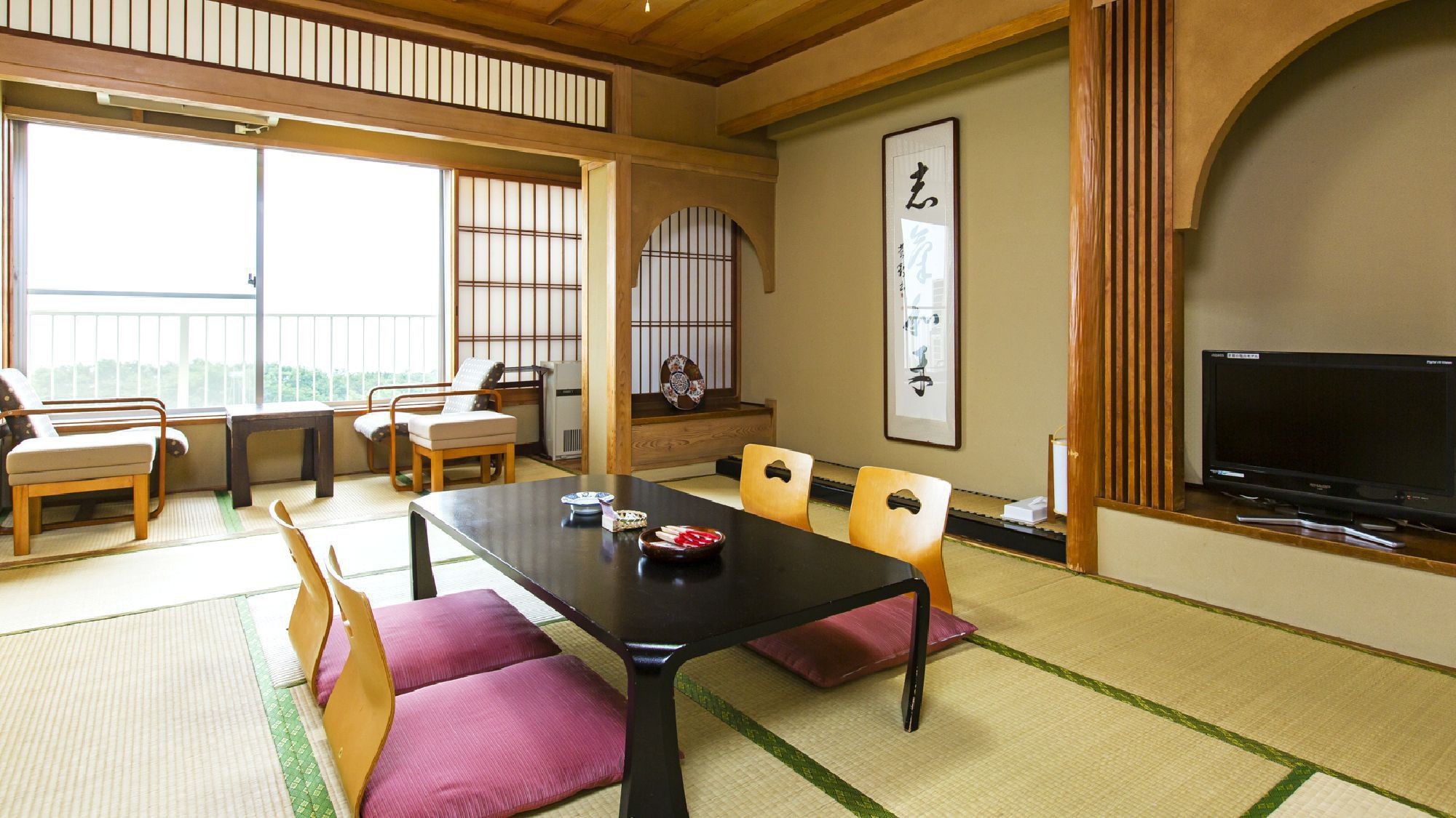 [Bangunan Utama] 10 tikar tatami (contoh) / kamar bergaya Jepang di bangunan utama, yang populer dengan keluarga dan pelanggan lanjut usia