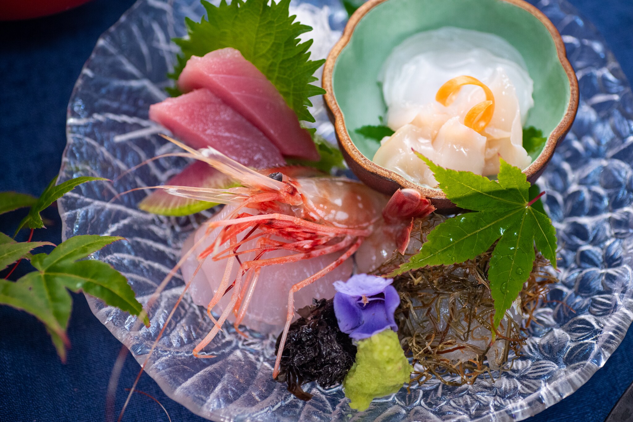Kaiseki cơ bản / Kaiseki Sashimi nhỏ (Ví dụ)