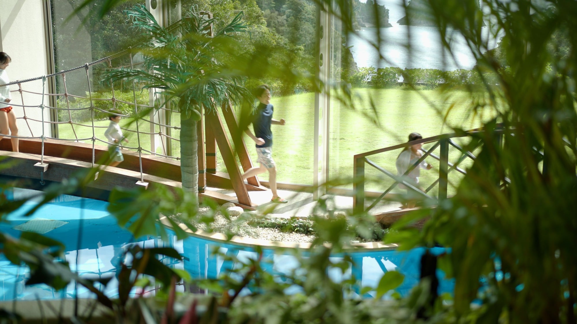 <Summer only> No need to worry about rain! We also have an indoor pool