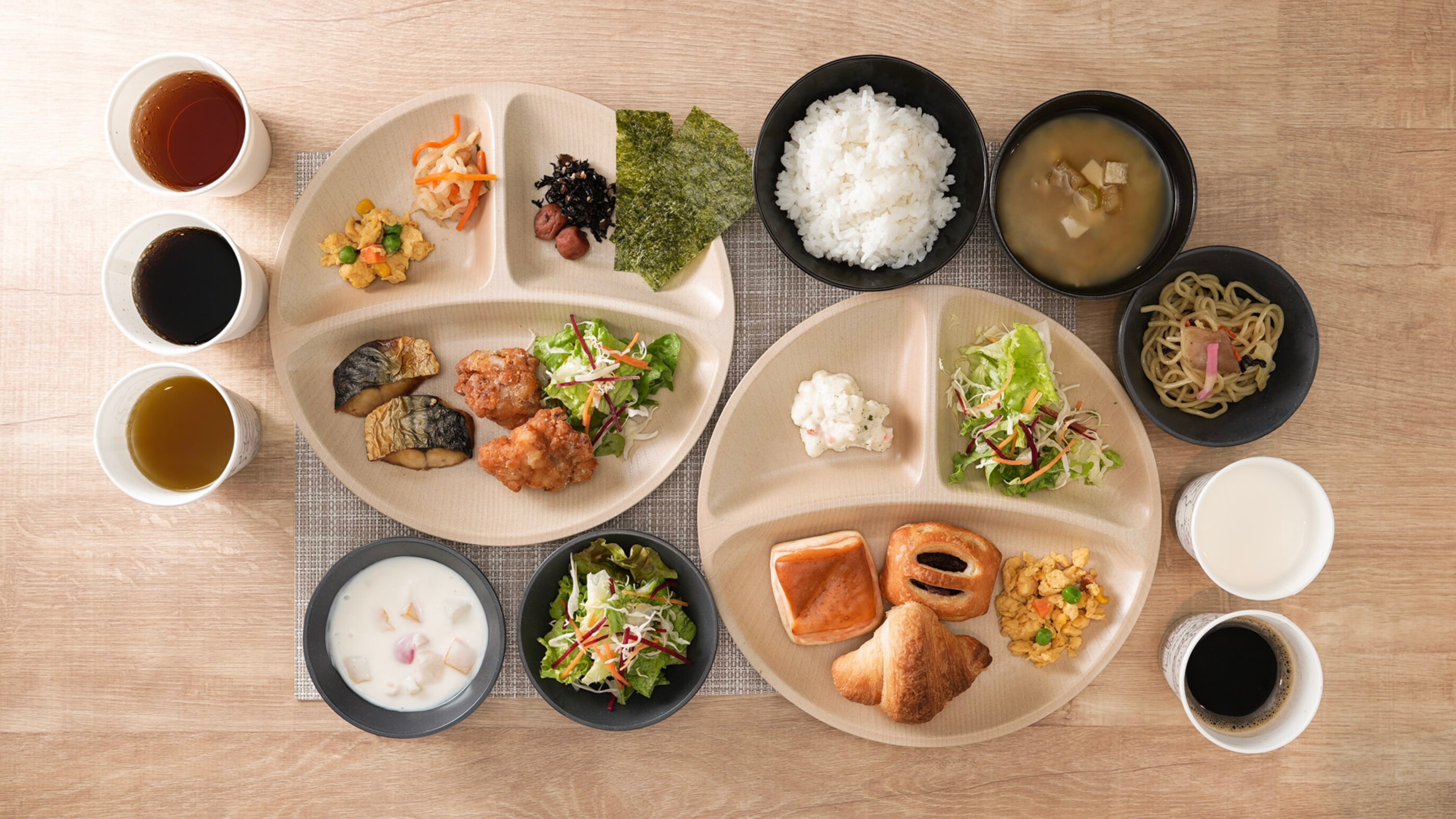 The side dishes change daily! We have a wide selection to satisfy both Japanese and Western food lovers.