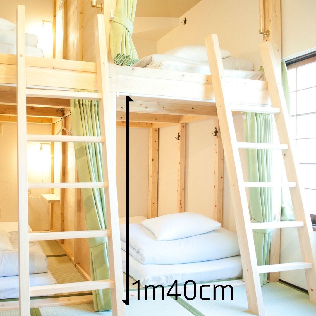 Custom-made bunk beds that don't creak even when you turn over