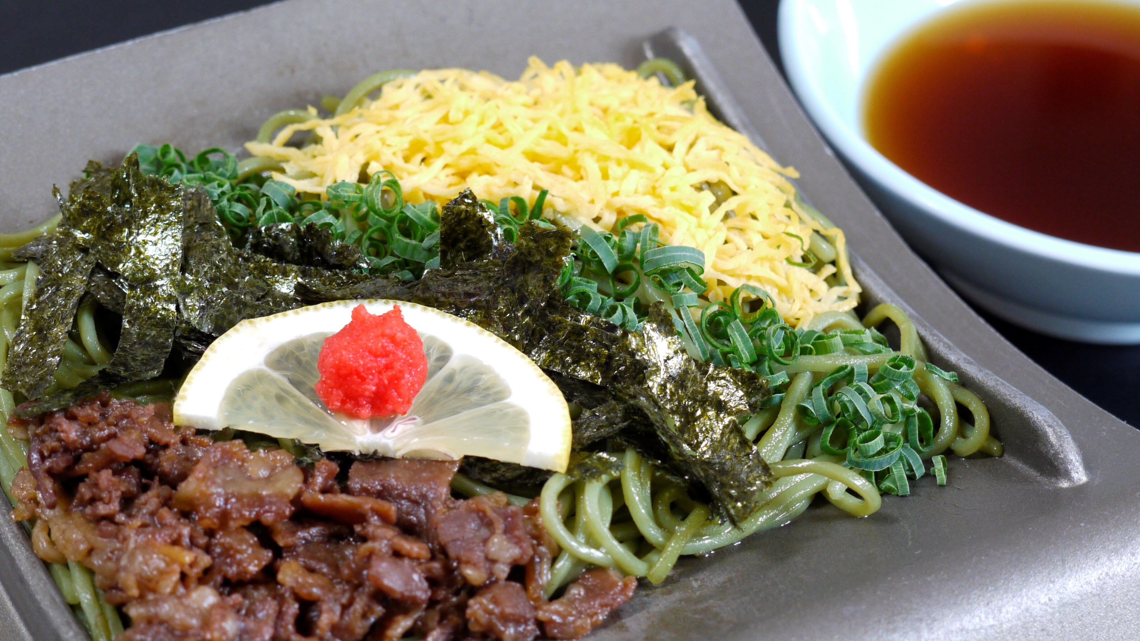 Rencana perjamuan kuliner lokal Yamaguchi [Hidangan hangat: Kawara soba khas Yamaguchi]