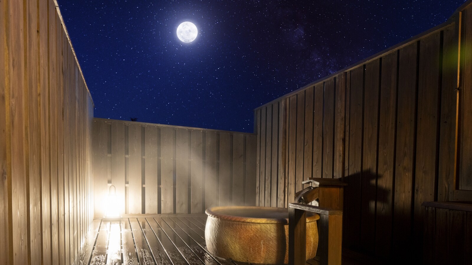 Private open-air bath