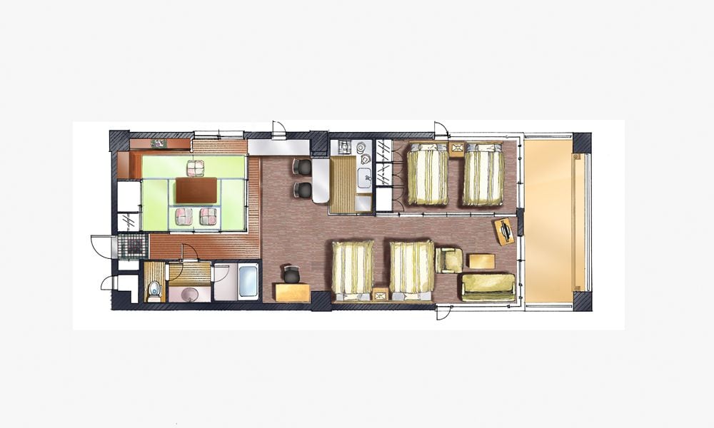 [85㎡Room] Floor plan ② (Specification cannot be accepted)