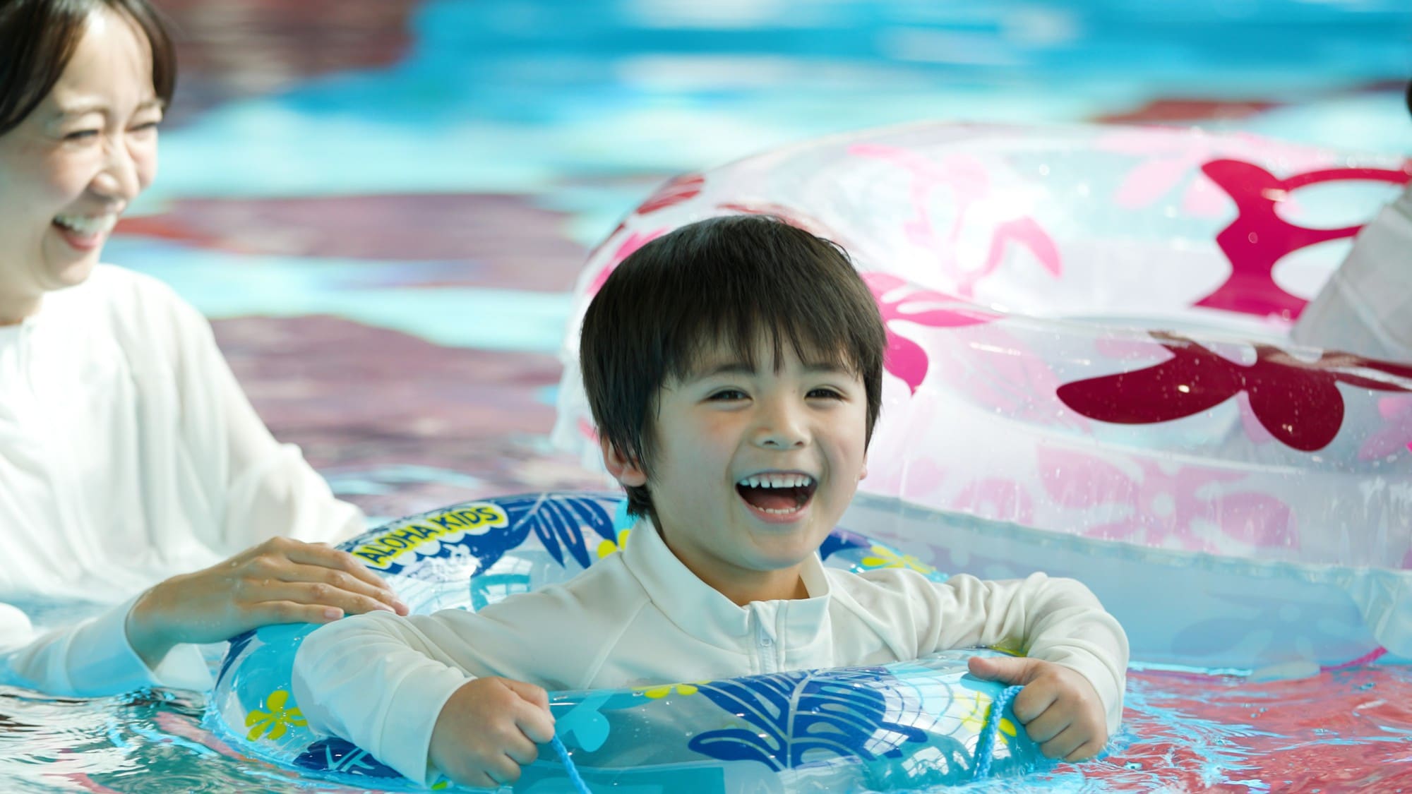<Summer only> No need to worry about rain! We also have an indoor pool