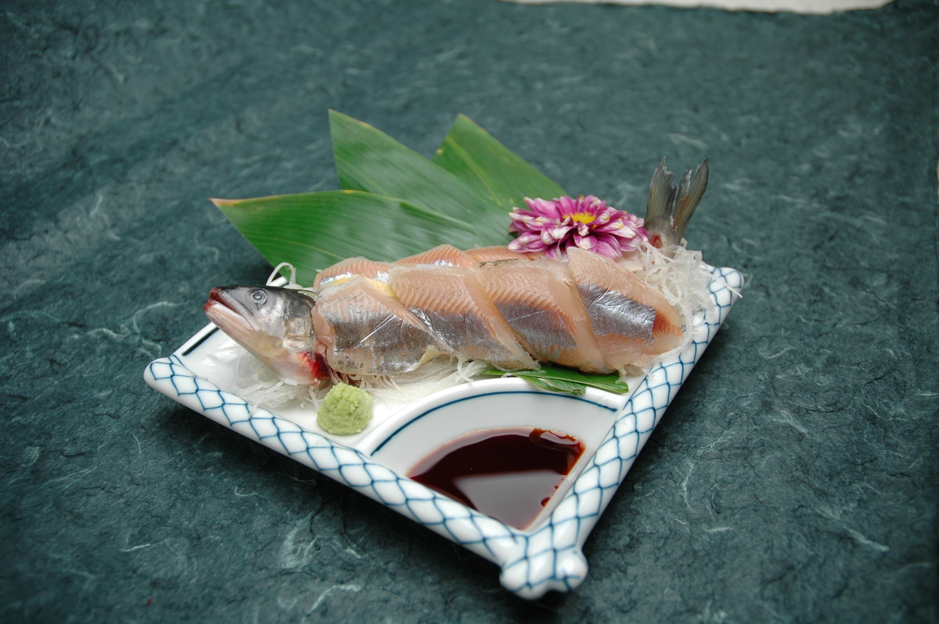 Trout sashimi