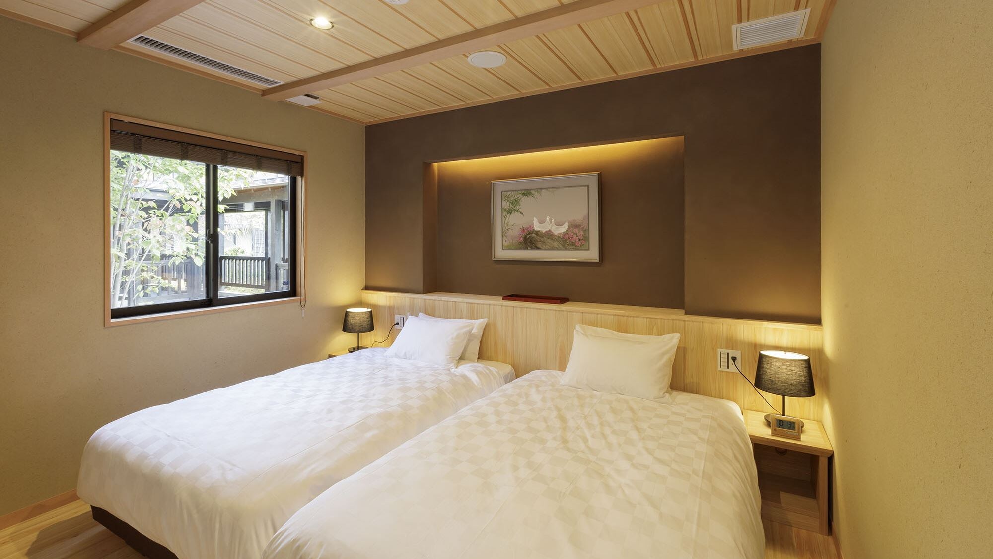 【조형 히노부 욕조 포함】 멀리 달린 스위트 룸 '오마쓰'/ 인연 쪽의 전망과 발코니가 있는 별 특별실.