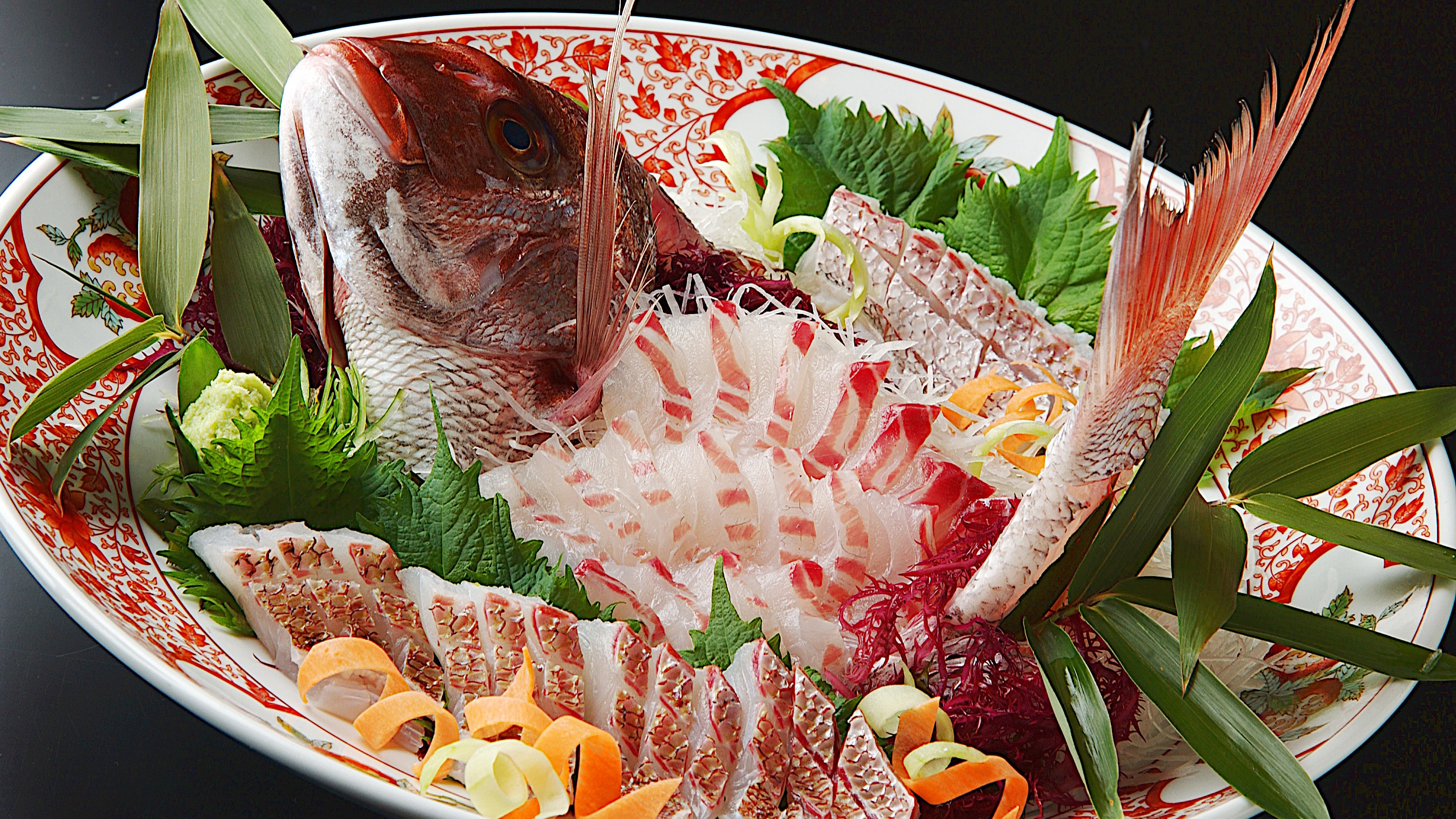 野生鲷鱼生鱼片