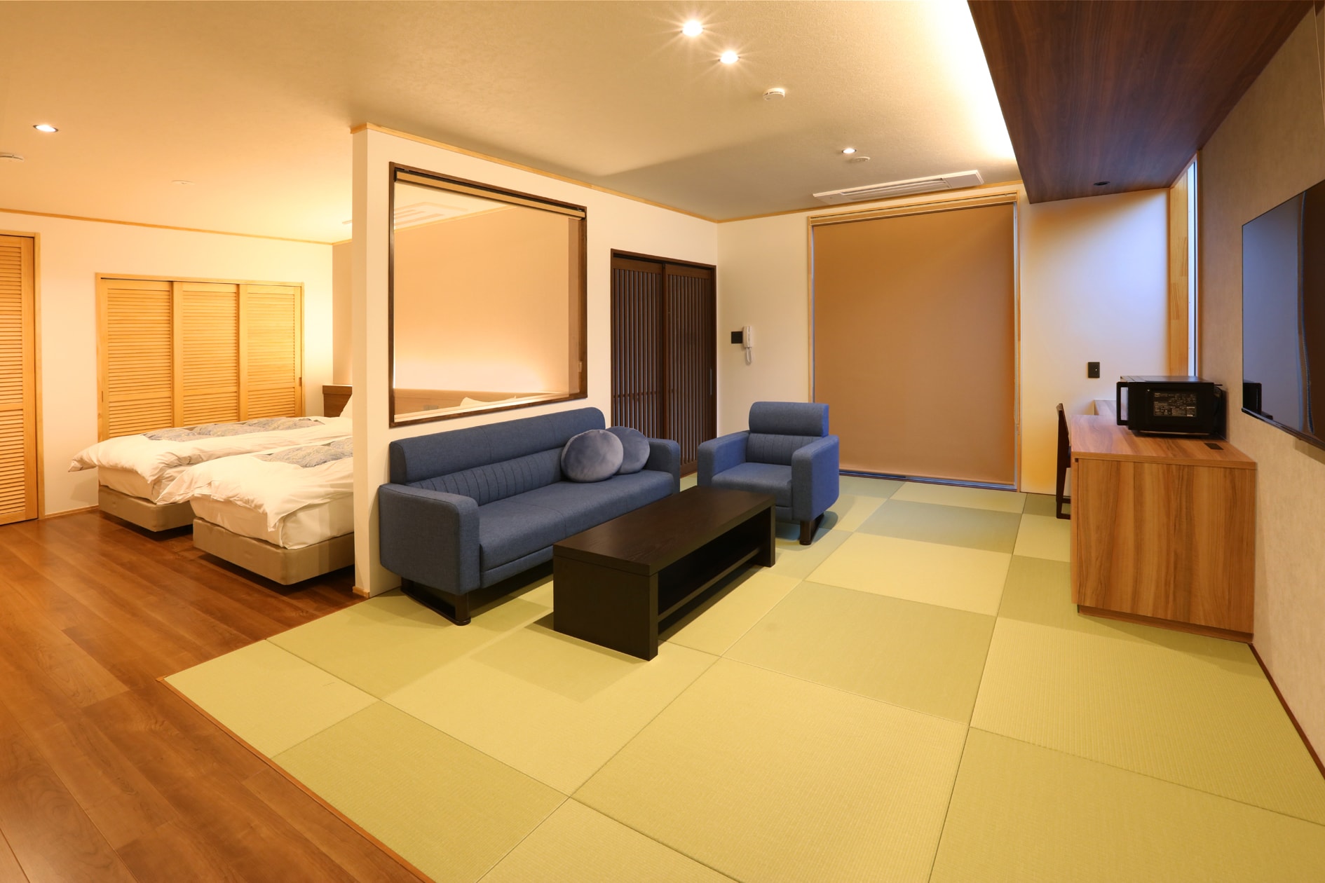 [Kocho] 請在寧靜的日式現代客房內度過輕鬆的時光。