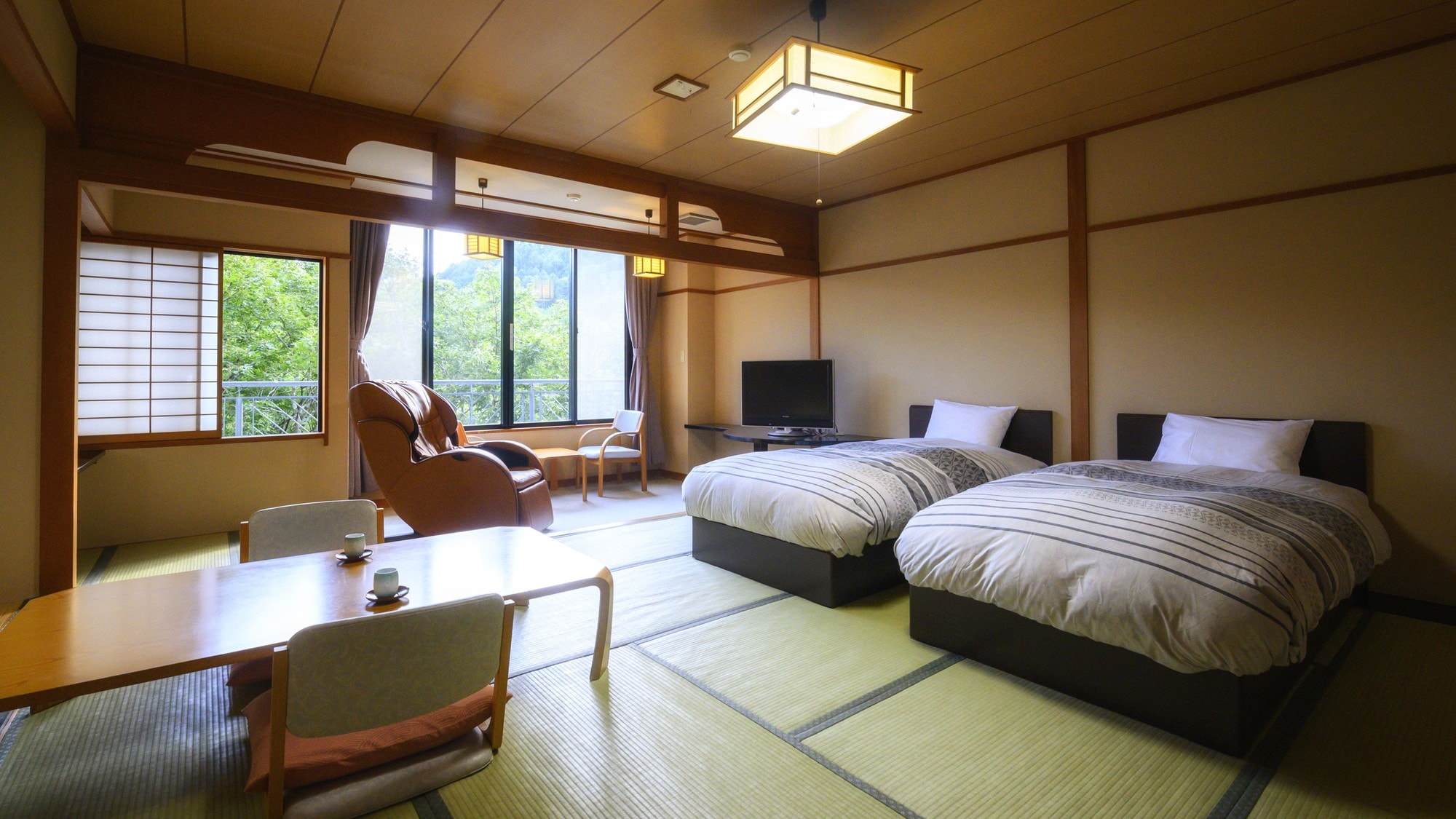 [-J-Style Villa-Japanese-style bedroom with massage chair] Relax and heal with a view from the top floor