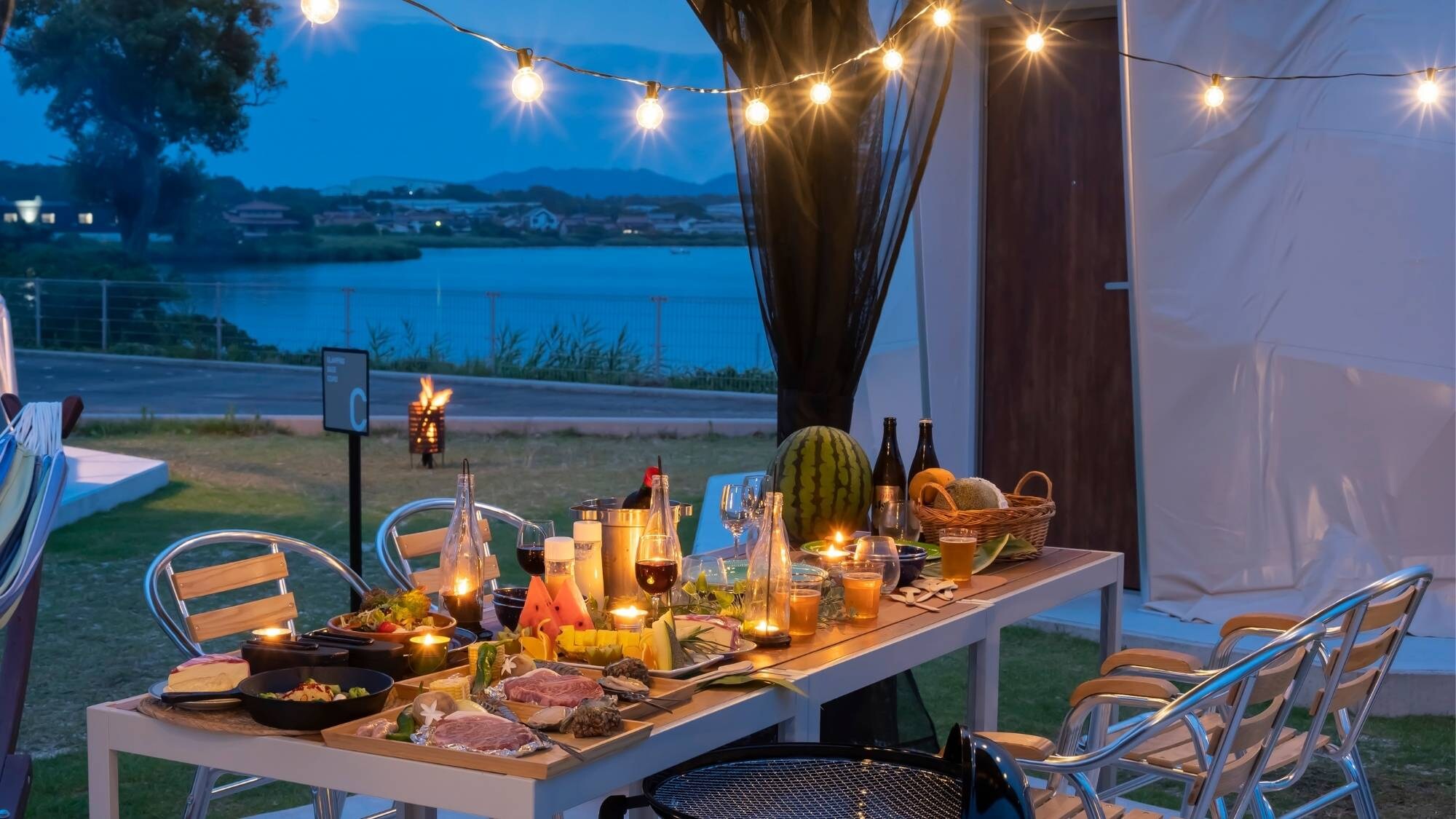 Enjoy BBQ on the terrace with gazebo!