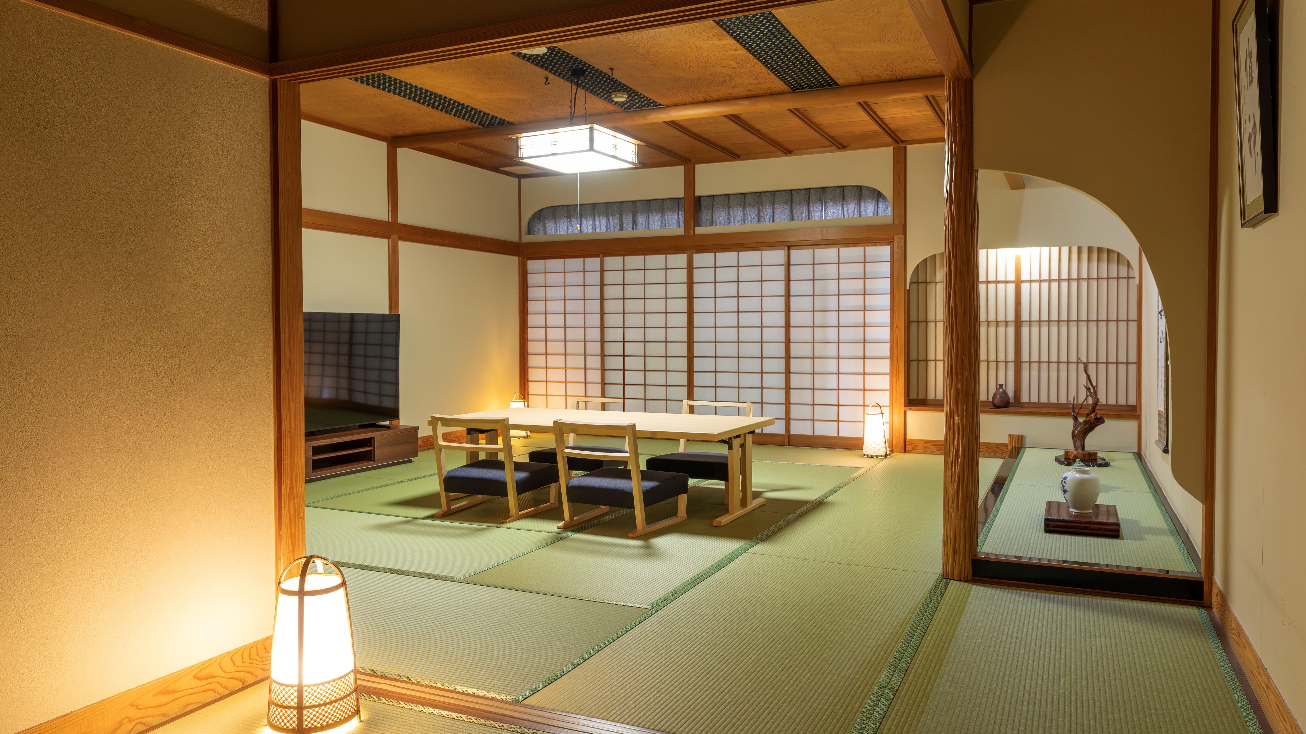 [With cypress wood indoor bath] Room 201: Fuki Room, Room 202: Zuiko Room, Japanese-style room, 73㎡