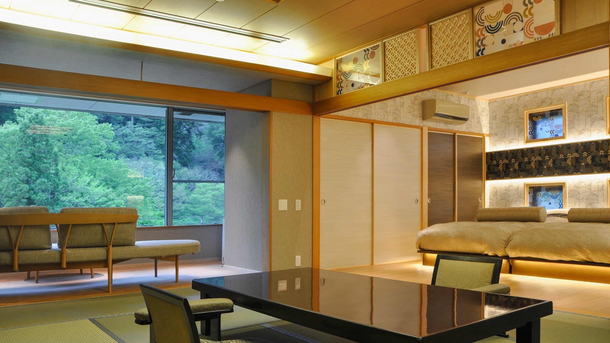 Kamar bergaya Jepang-Barat "Hari Jepang" (Kamar 601)