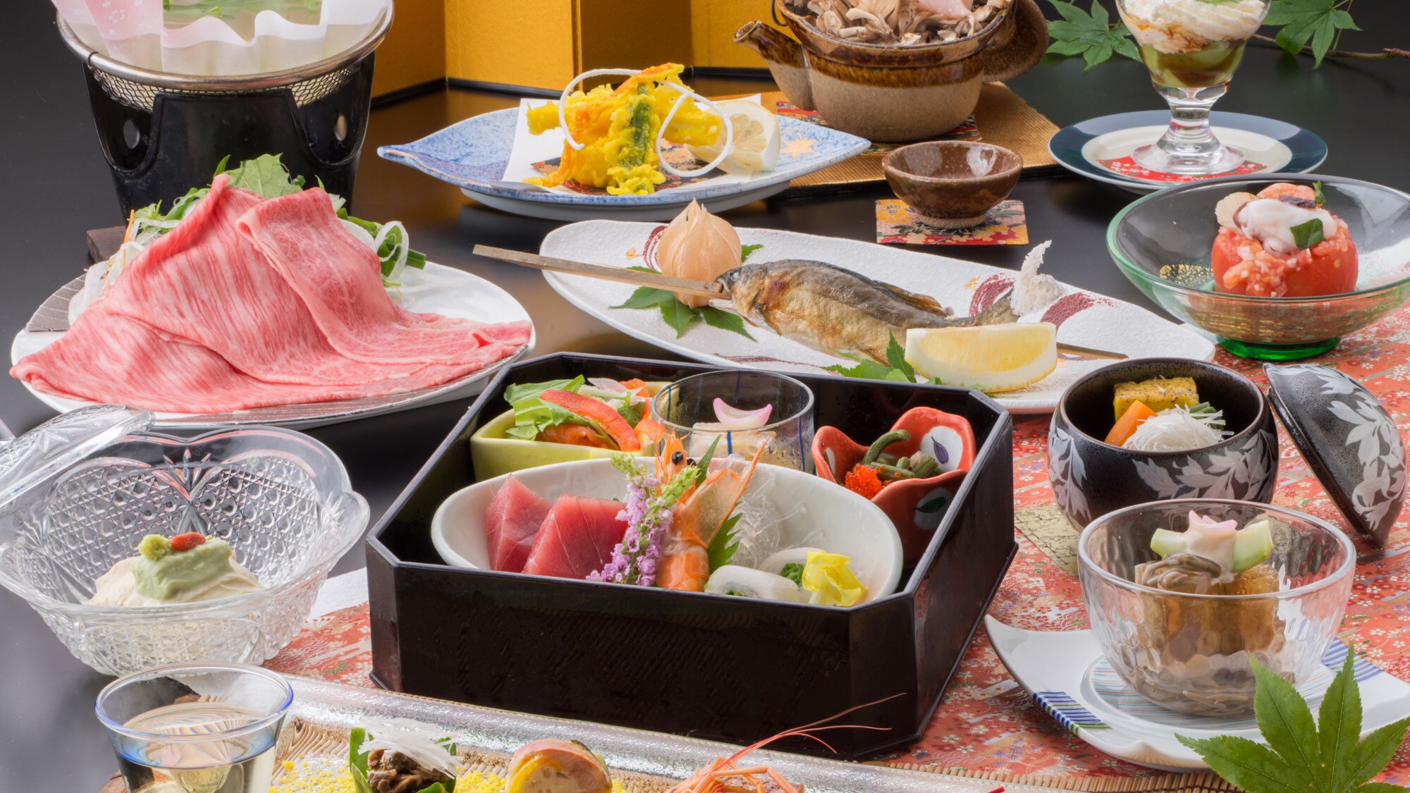 An example of a creative kaiseki meal