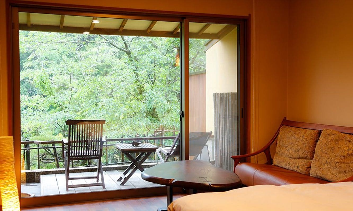 [Yamabuki Room 134] Rock open-air bath + Japanese and Western room + garden terrace 3