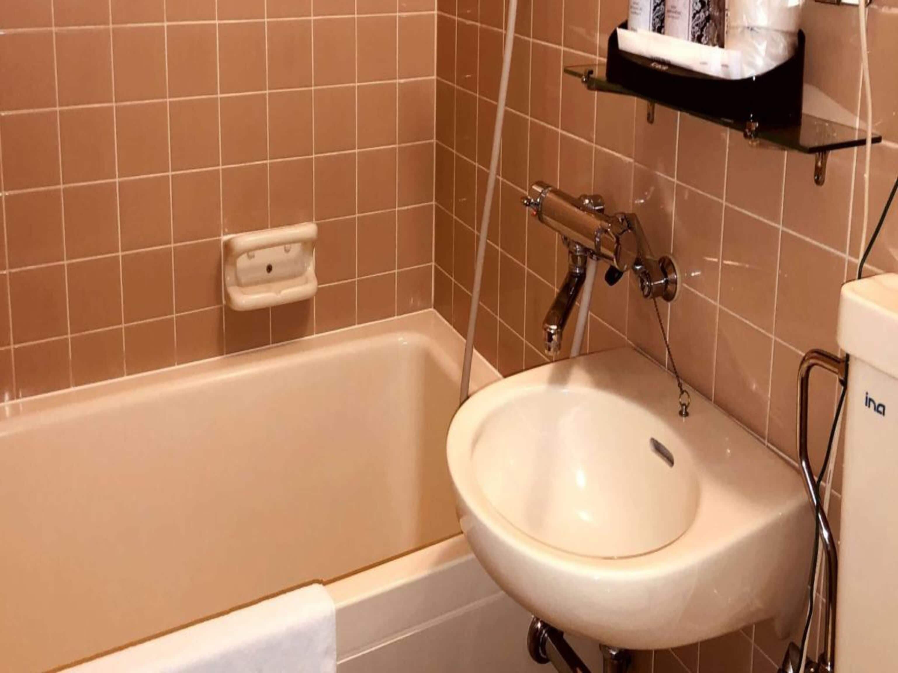 Bath and toilet