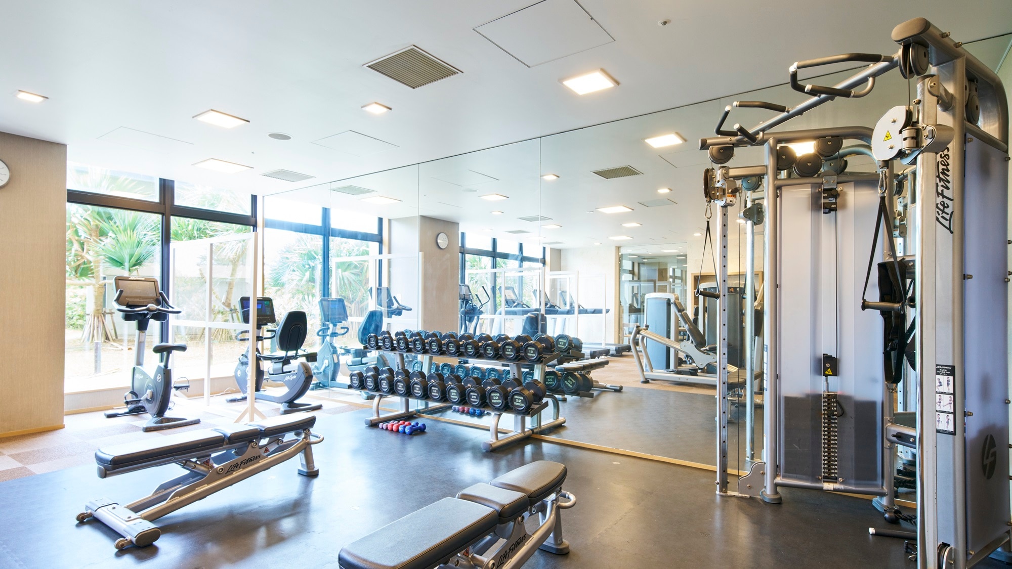 The fitness center is available free of charge to guests staying at the hotel.
