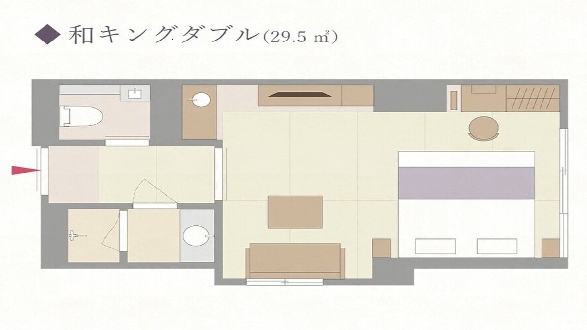 ★【間取り】キングダブル  (定員2名様)