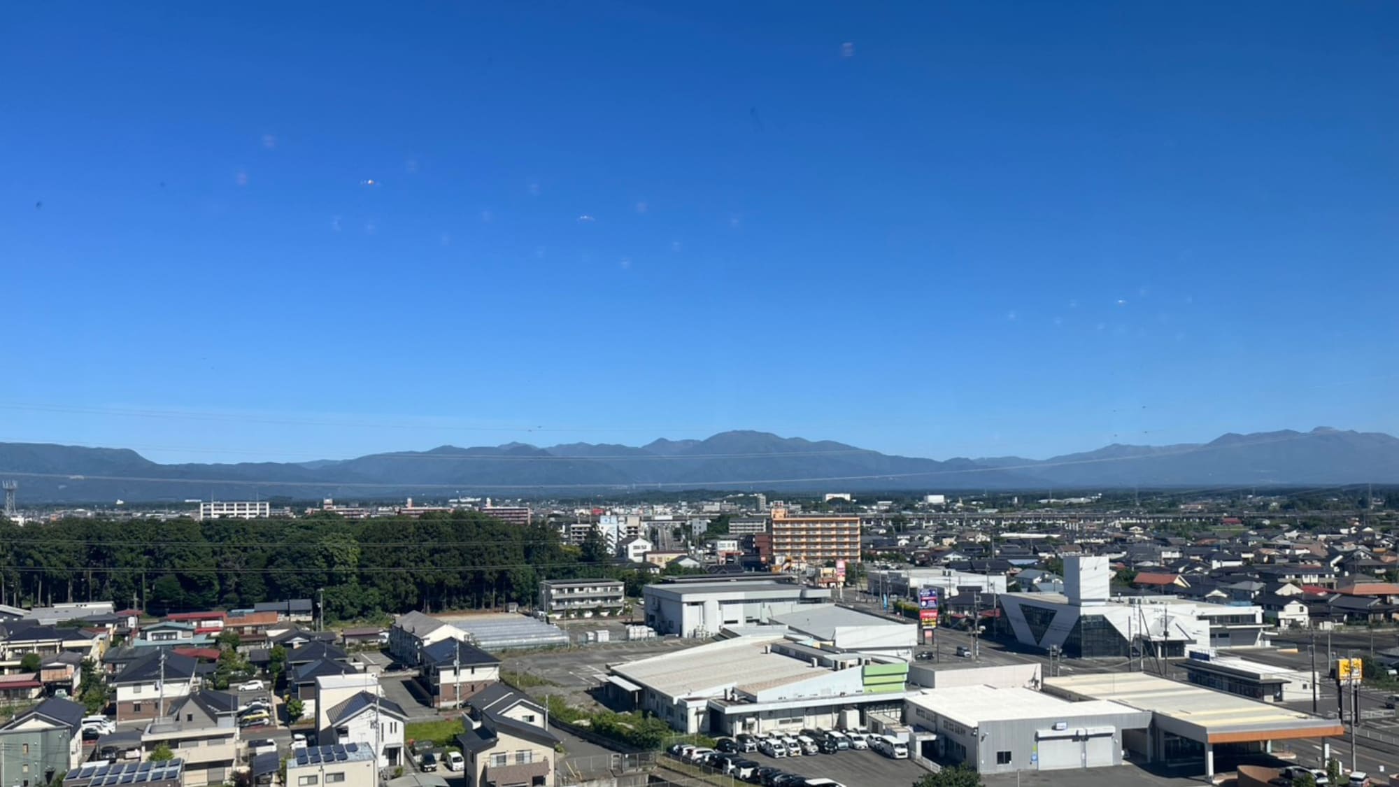 10th floor restaurant with panoramic view of the Nasu mountain range