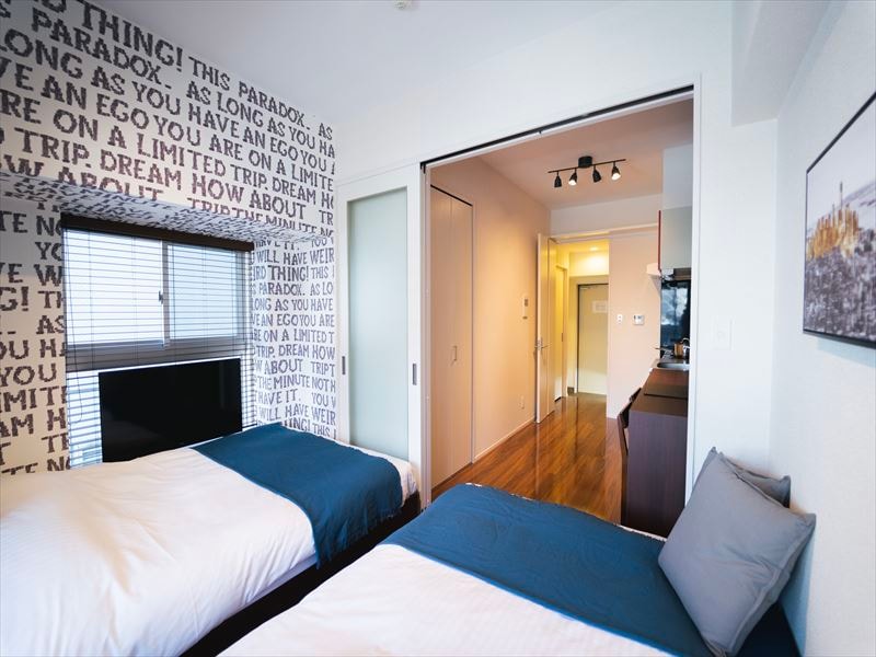 Twin double room bed 2
