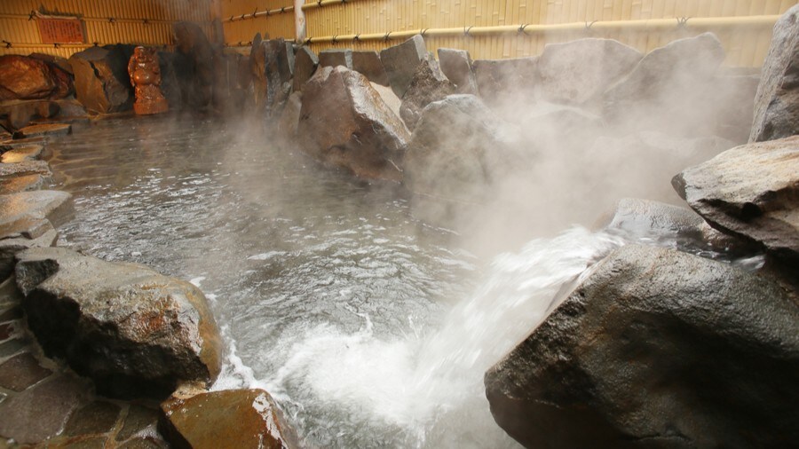 Pemandian terbuka (pemandangan siang hari)