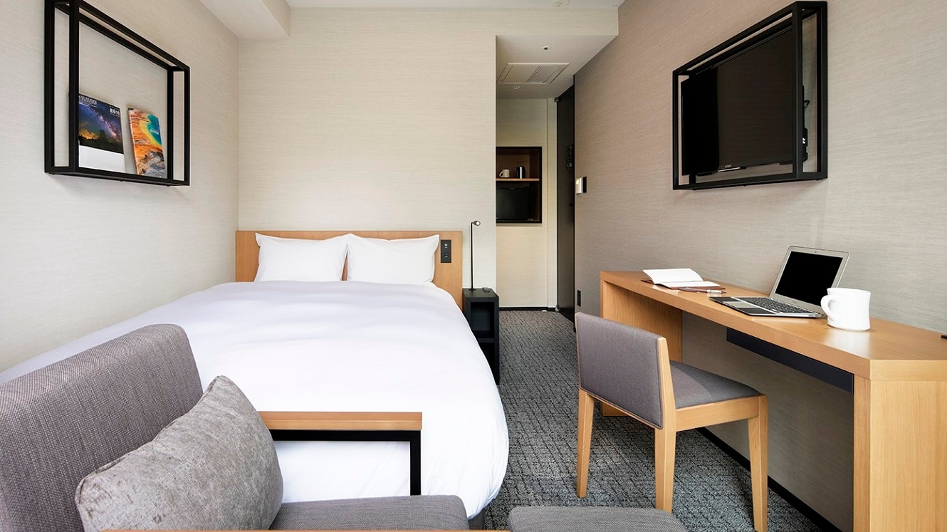 ◆ Moderate Double ◆ 16 sqm [Bed width 140 cm & times; 1] With balcony, shower booth, separate toilet