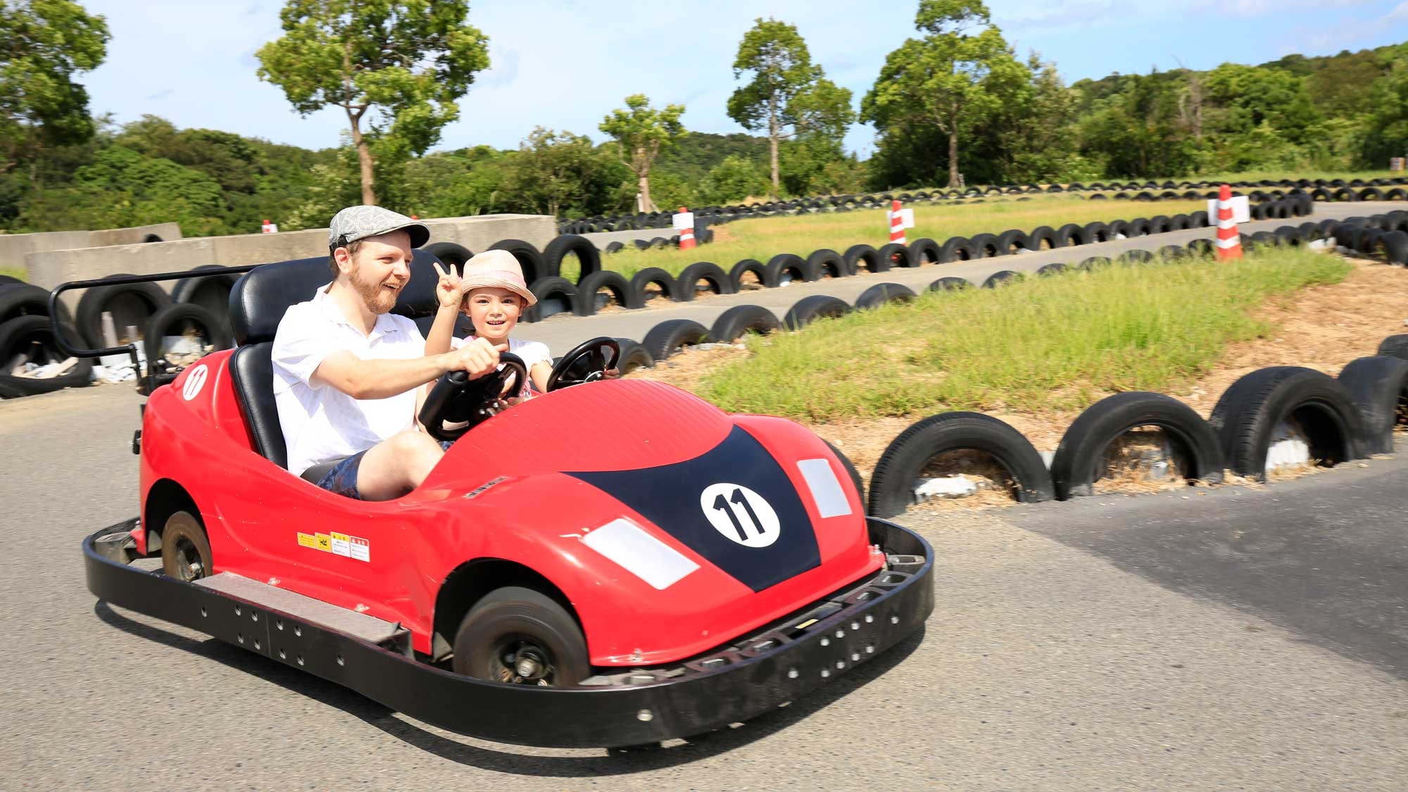 【淡路農場公園英格蘭之丘】帶孩子一起體驗卡丁車樂趣（距離酒店25分鐘車程）